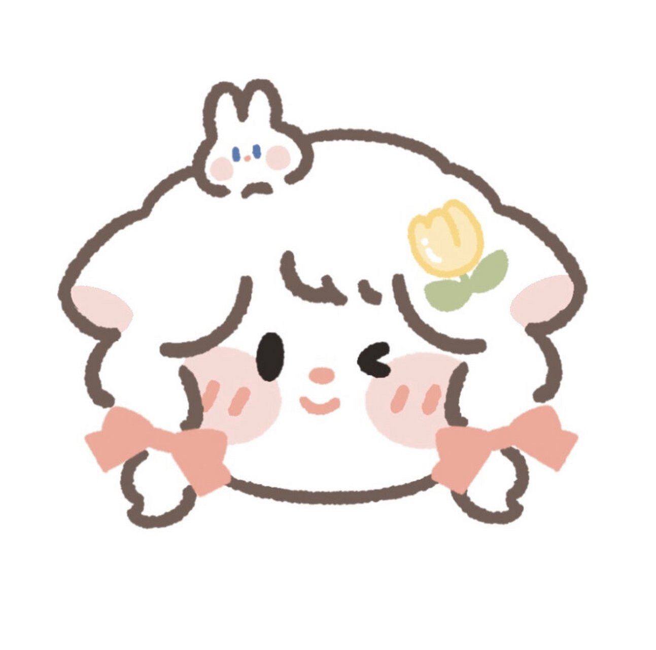 q版小羊头像也来啦 可以和闺蜜or对象一起用的q版头像 #头像# #搞怪