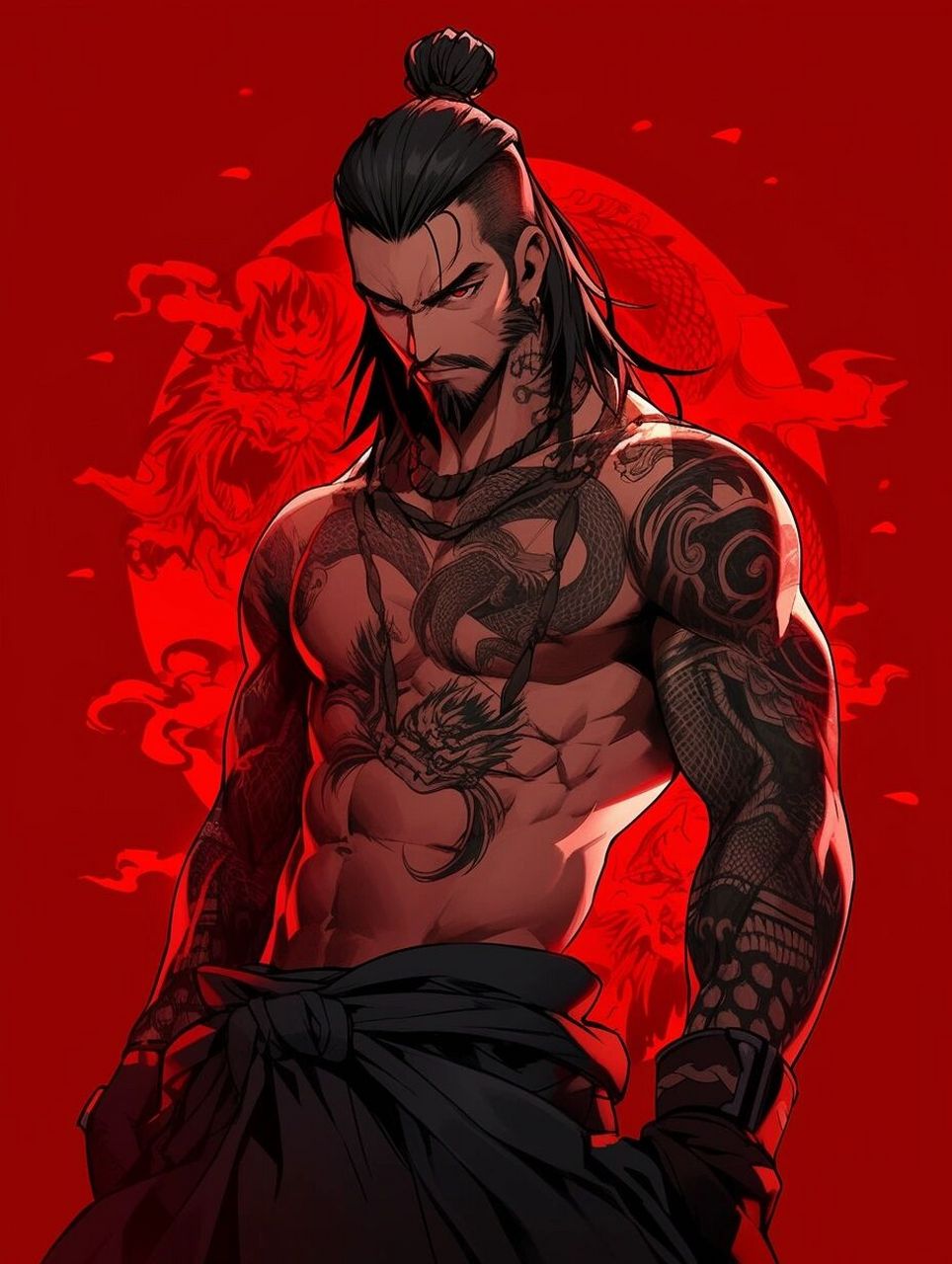 红黑风格,纹身肌肉猛男,第三期