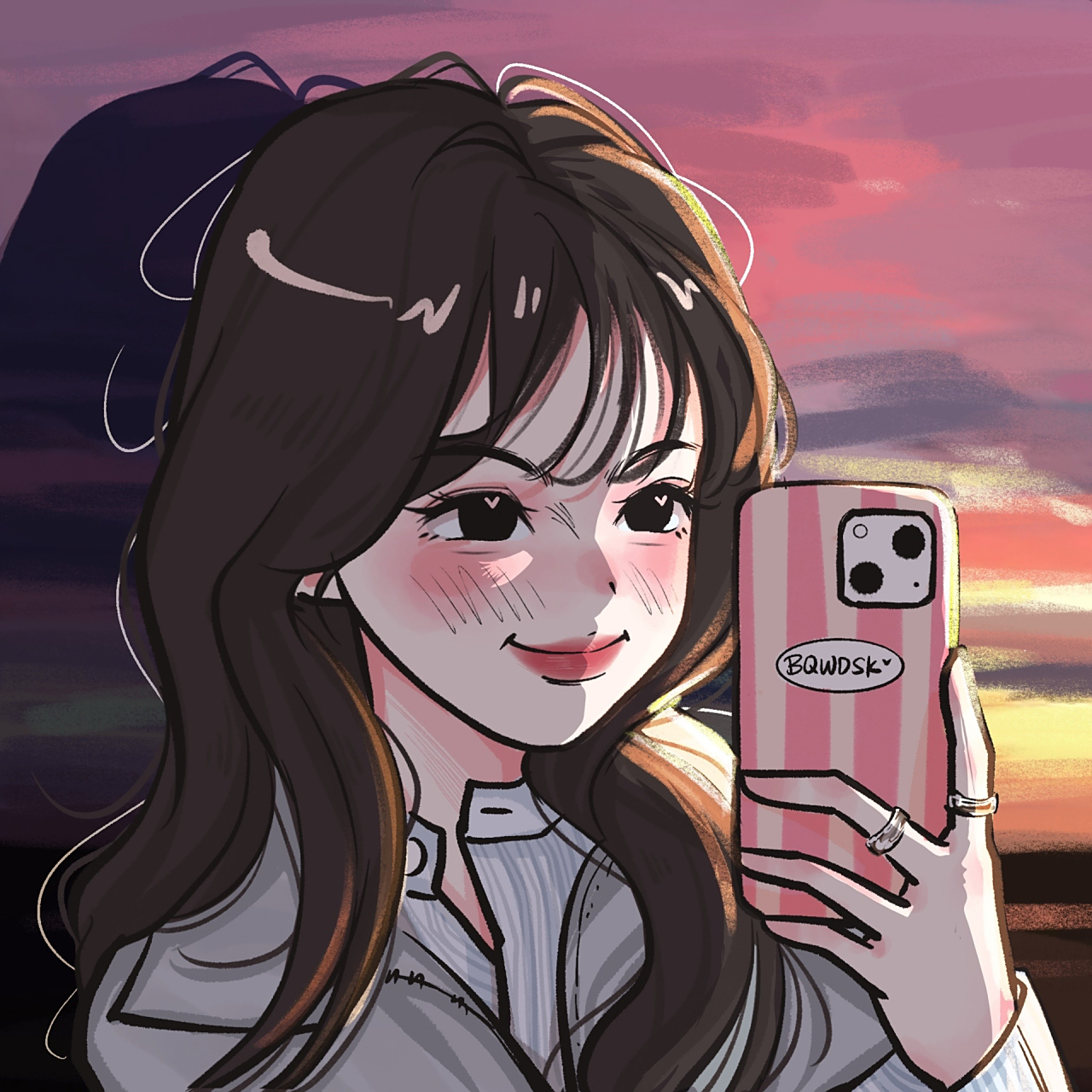 卡通头像|女明星合集  ——79 79 79 79—— 73学习画风打