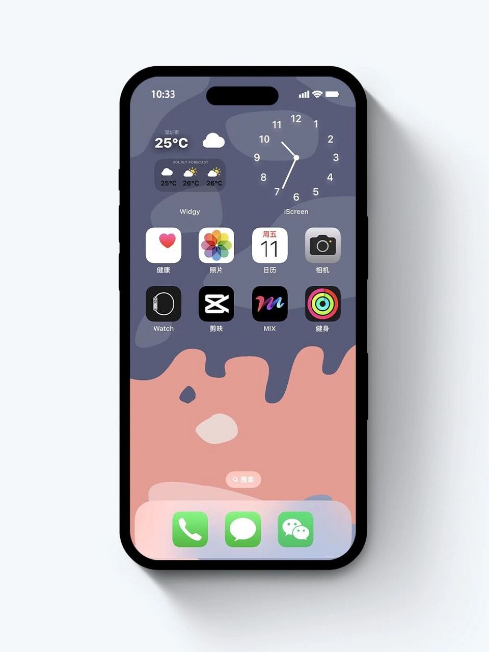 本次更新壁纸:简约系列|灰蓝橙ˉ拿图看这里: 礼貌拿图发【锁屏】