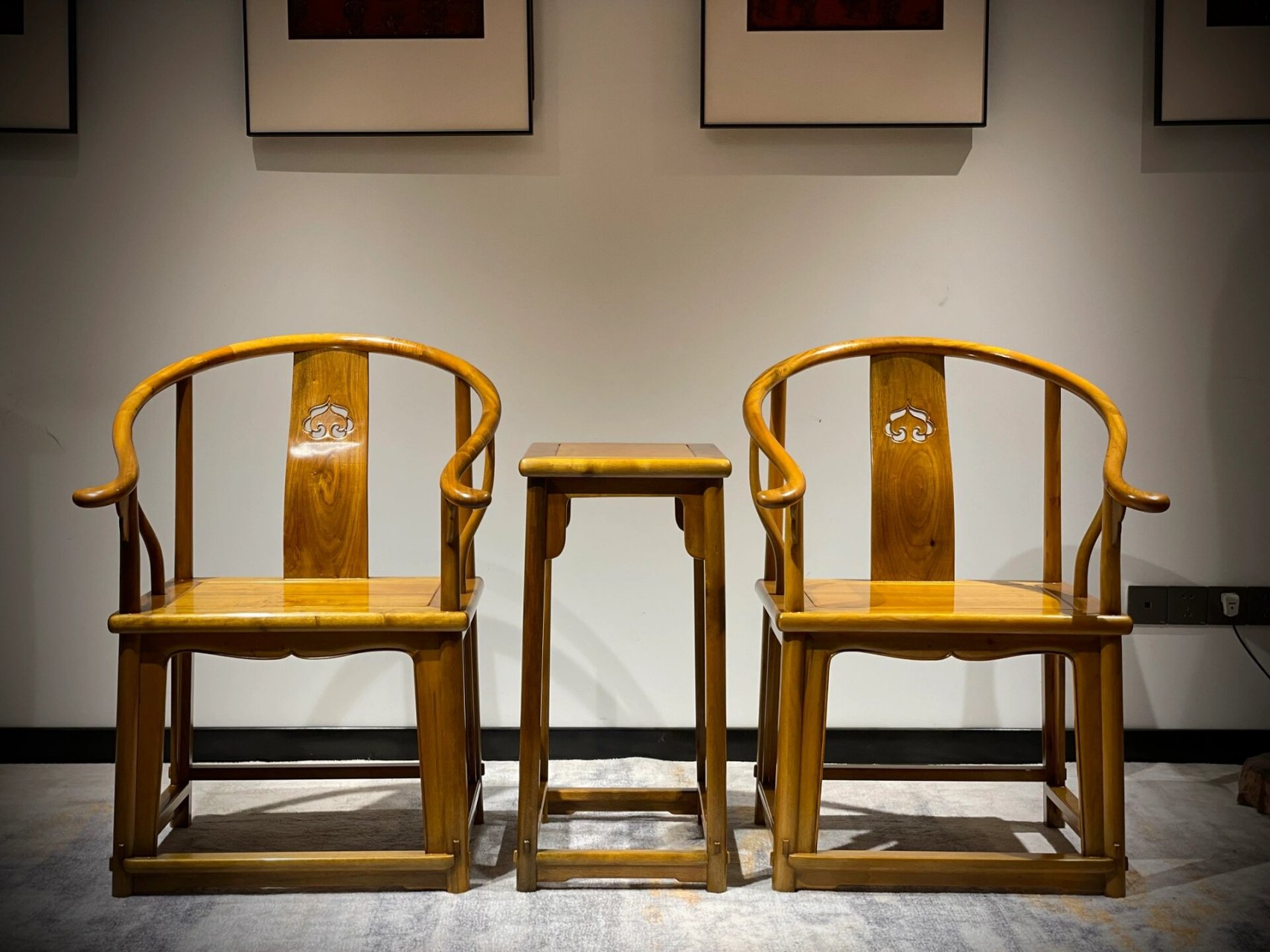 怀山河深情,筑中式风骨/金丝楠木明式圈椅 明式家具的这种设计构思