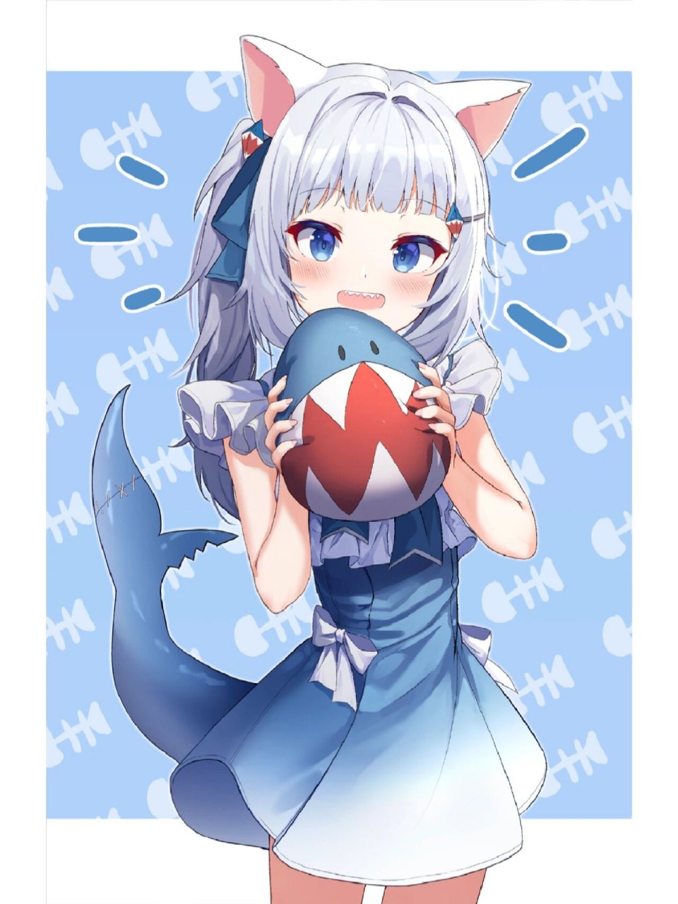 gawr gura 鲨鱼女孩壁纸(3)