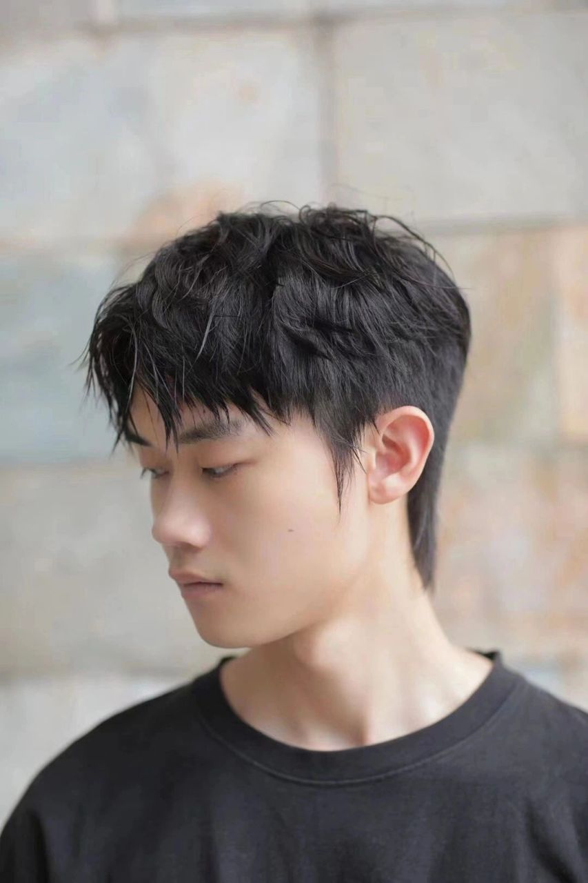 2-3百块的烫发,性价比太高了 男士烫发日系小狼尾——束状纹理烫