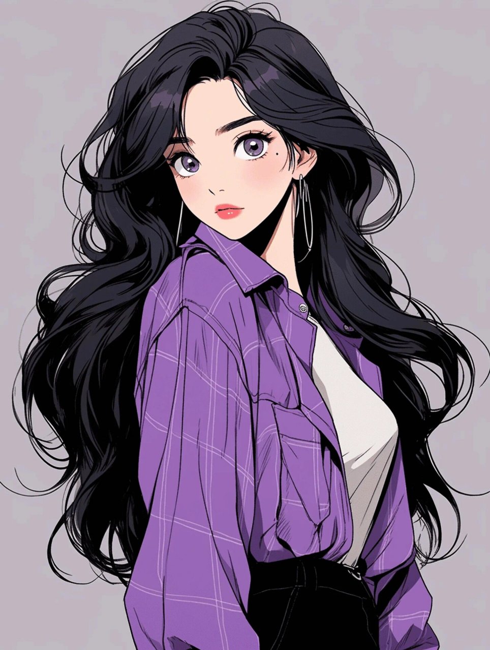 高贵清冷的紫色头像|女生头像|壁纸
