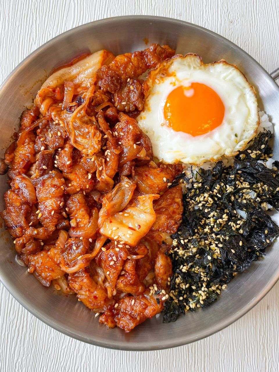 韩式泡菜五花肉拌饭怎么吃不腻啊!