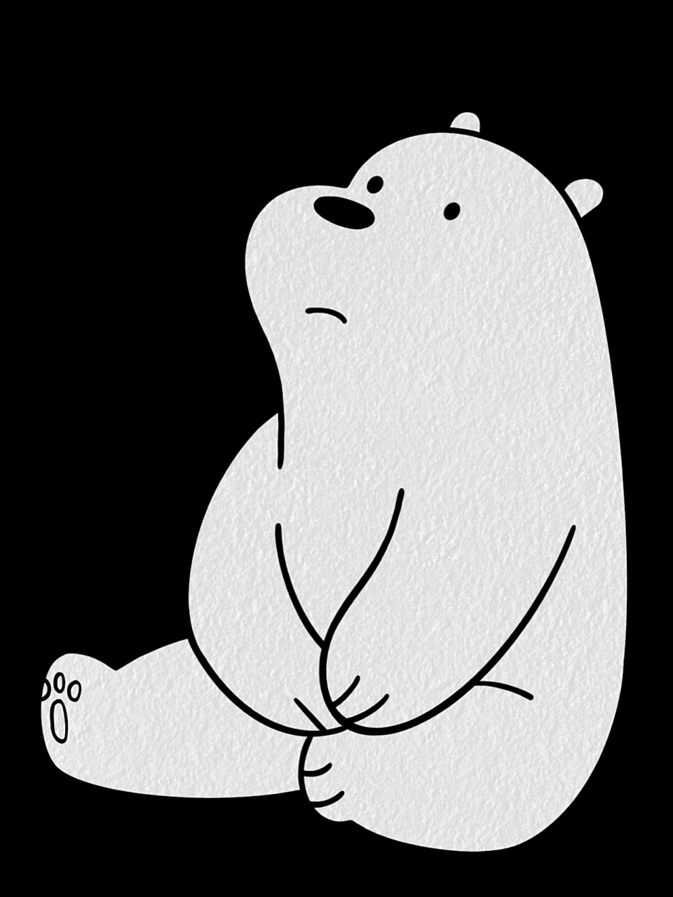 暗黑系 小白熊手机锁屏壁纸分享