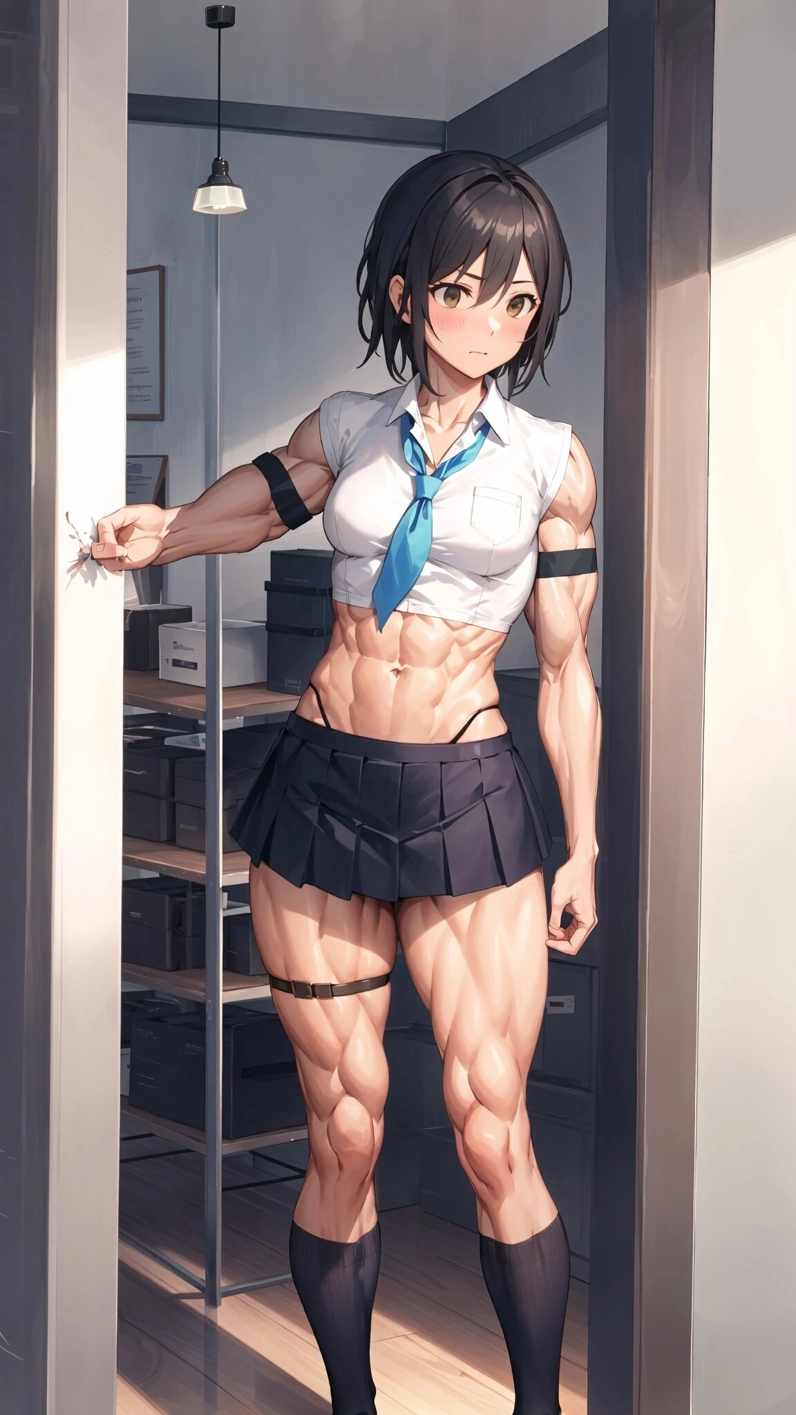 有肌肉的可爱女孩ai