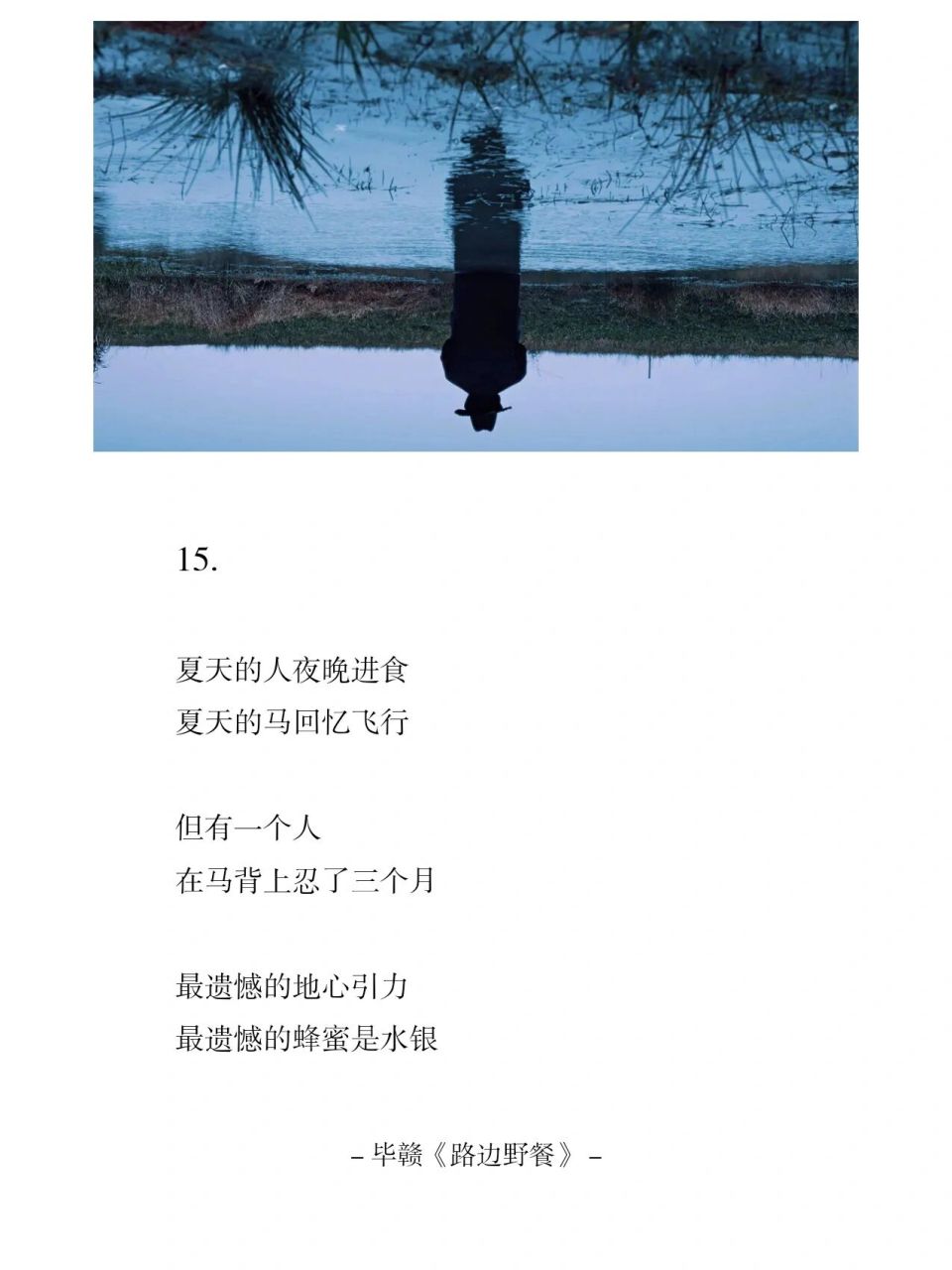 毕赣《路边野餐》诗集10~18诗歌卡片 《路边野餐》是金马奖新导演毕赣