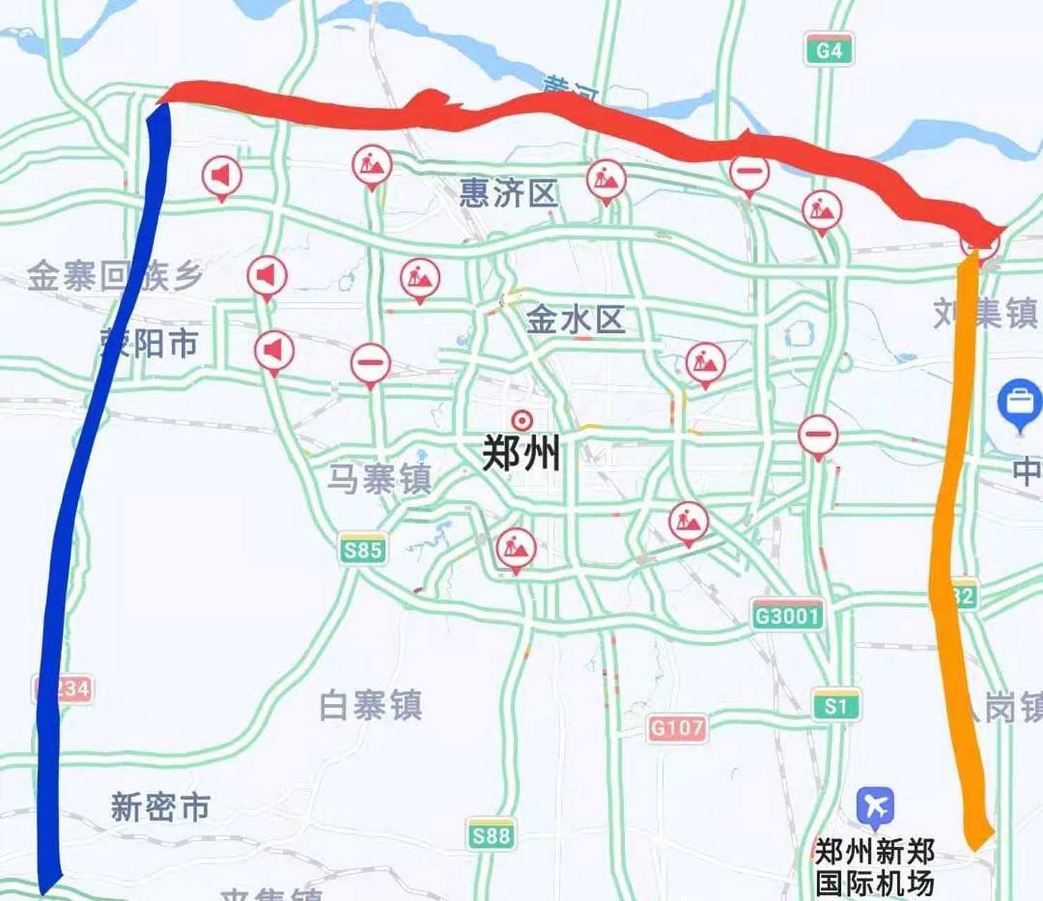 今天耗时4小时实探郑州五环 今天,我耗时4小时, 驱车实地实探郑州北