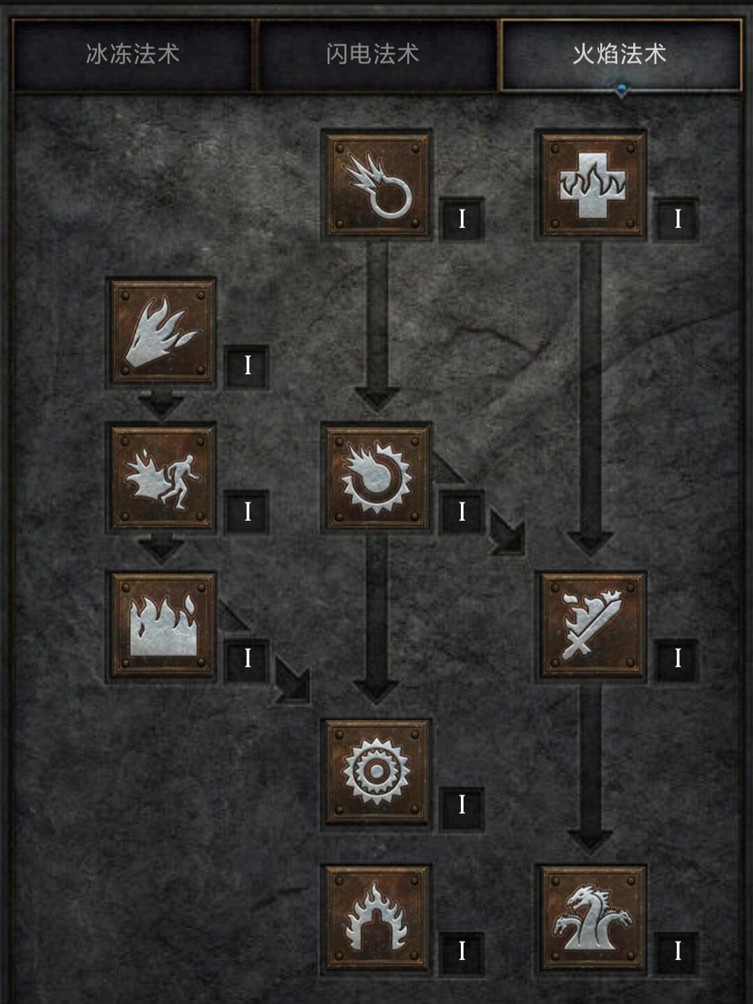 暗黑2重置版法师技能树