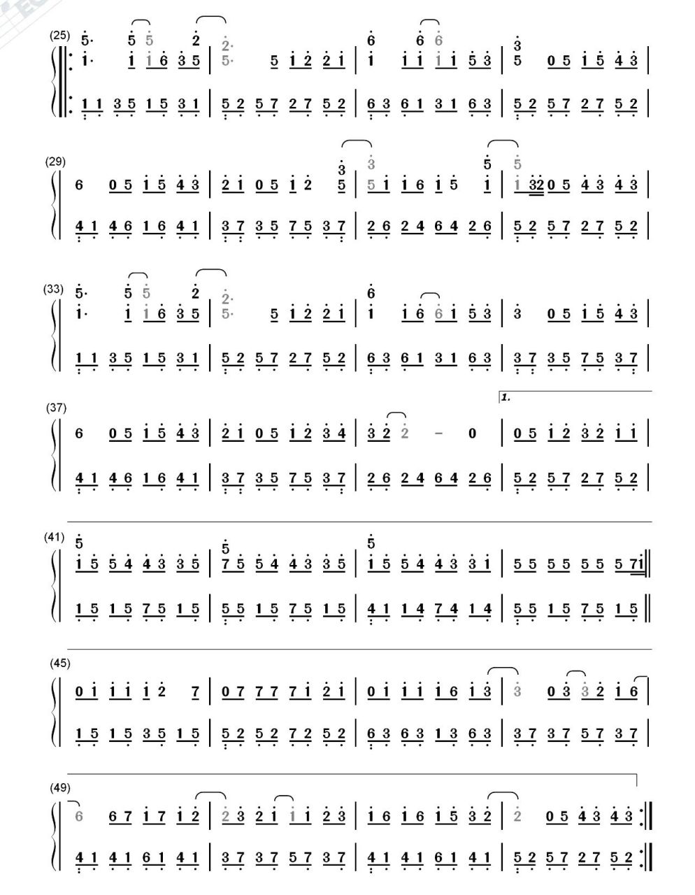 《天后》—钢琴简谱 我嫉妒你的爱 气势如虹 像个人气高居不下的天后