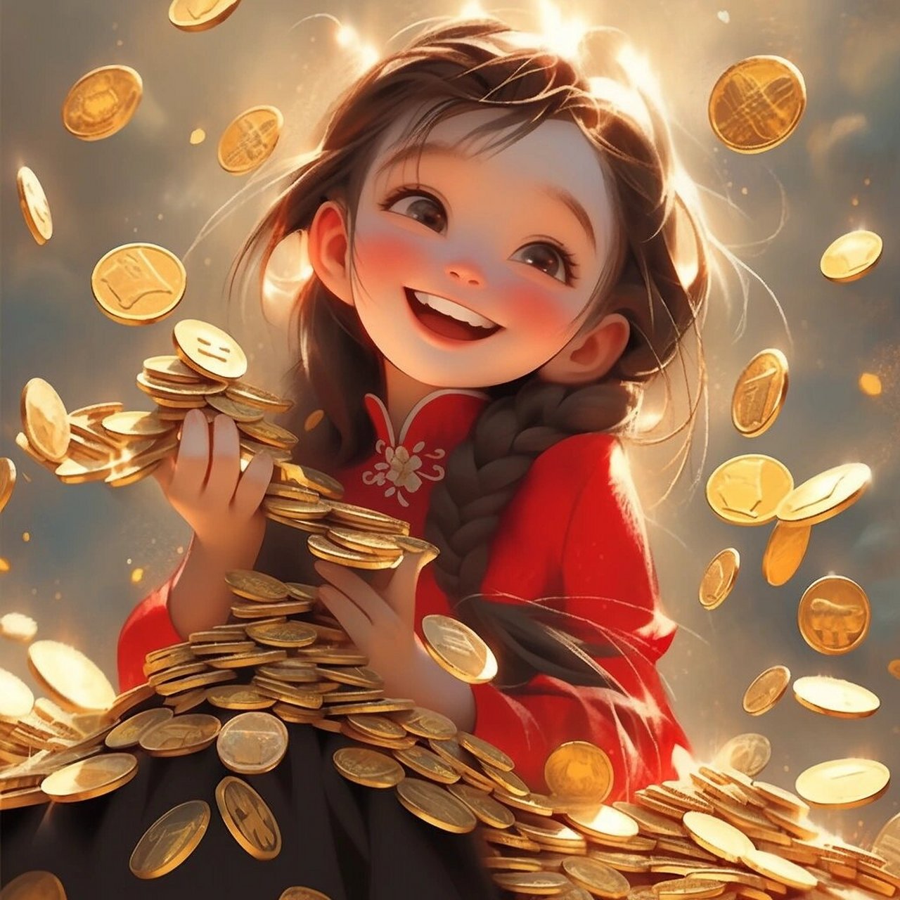 招财头像/不发脾气,只发财90