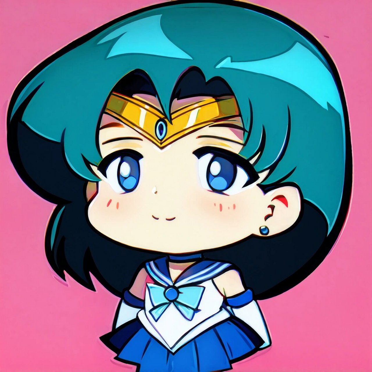 【头像】q版本水野亚美90 q版的亚美真的好乖噢~符合人设性格哎