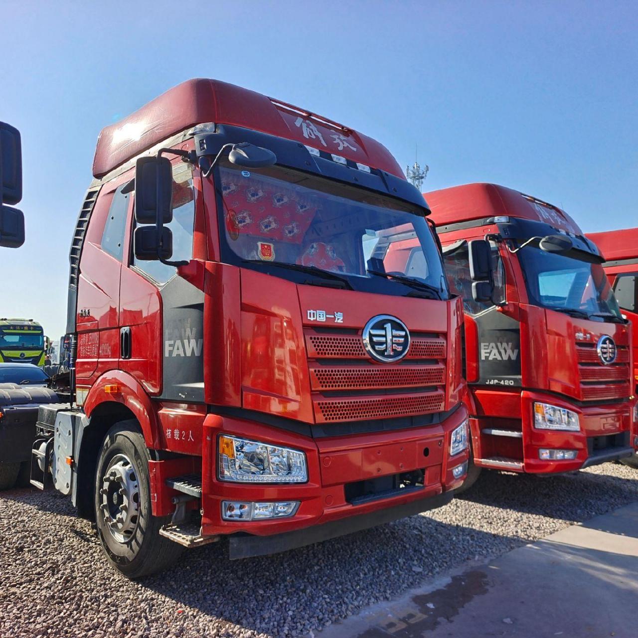 到家10台21年10月解放j6p价值版420马力锡柴奥威11升机,一汽变速箱