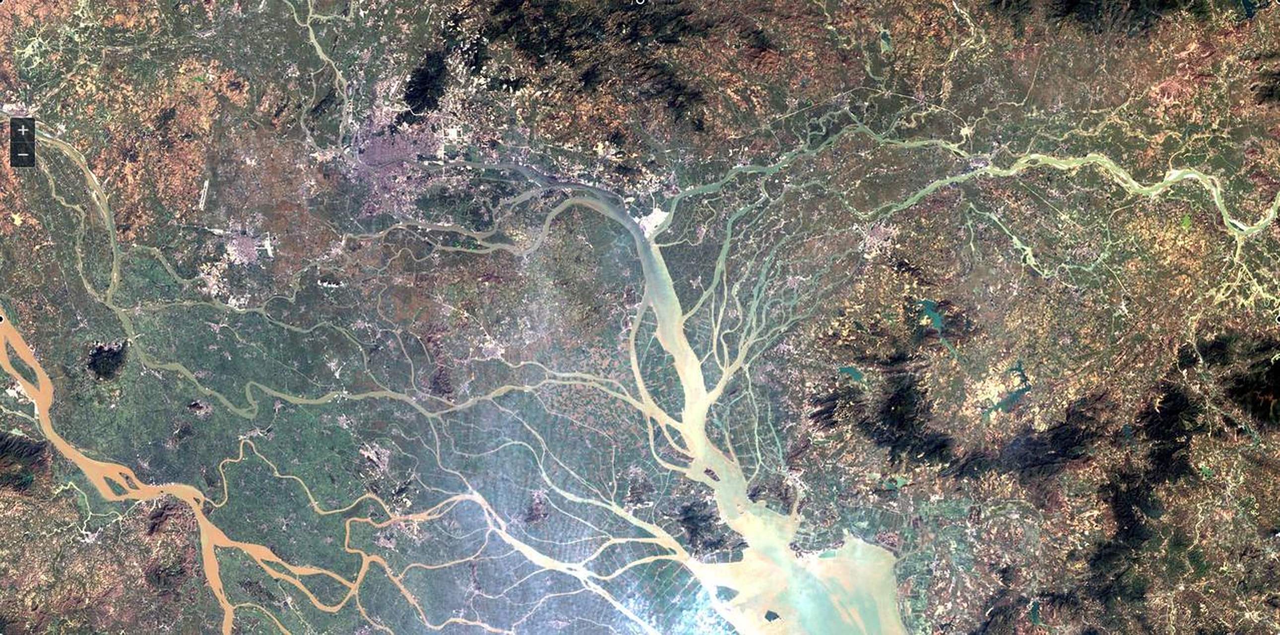 美国landsat 5 tm 地球观测卫星,编号:122/044,卫星地图广州东莞佛山