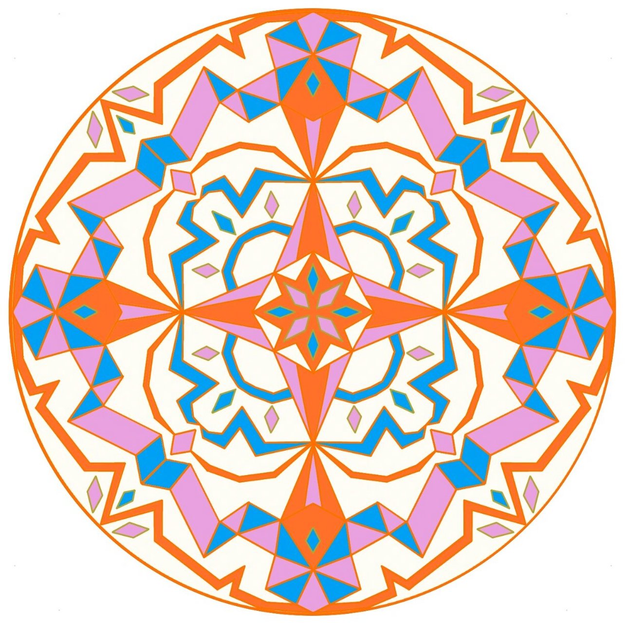 原创图案设计|抽象几何圆盘适合纹样 歌遥原创设计|设计&图案授权93