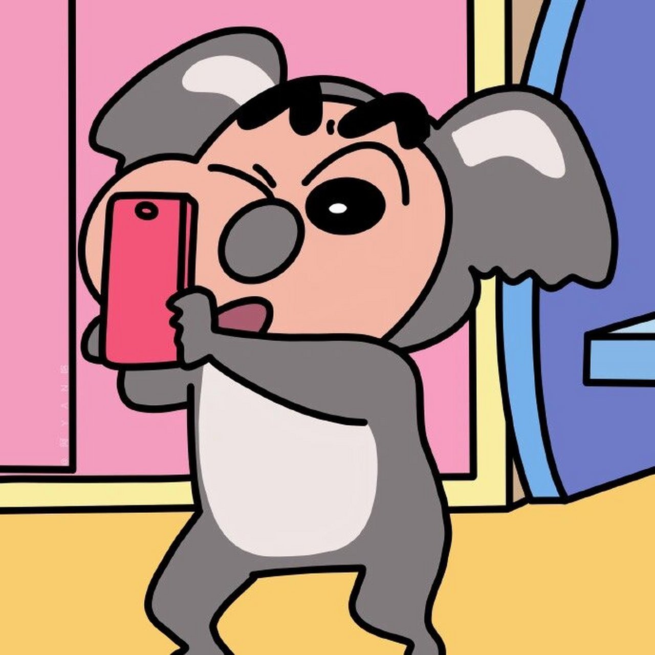 蜡笔小新搞怪头像