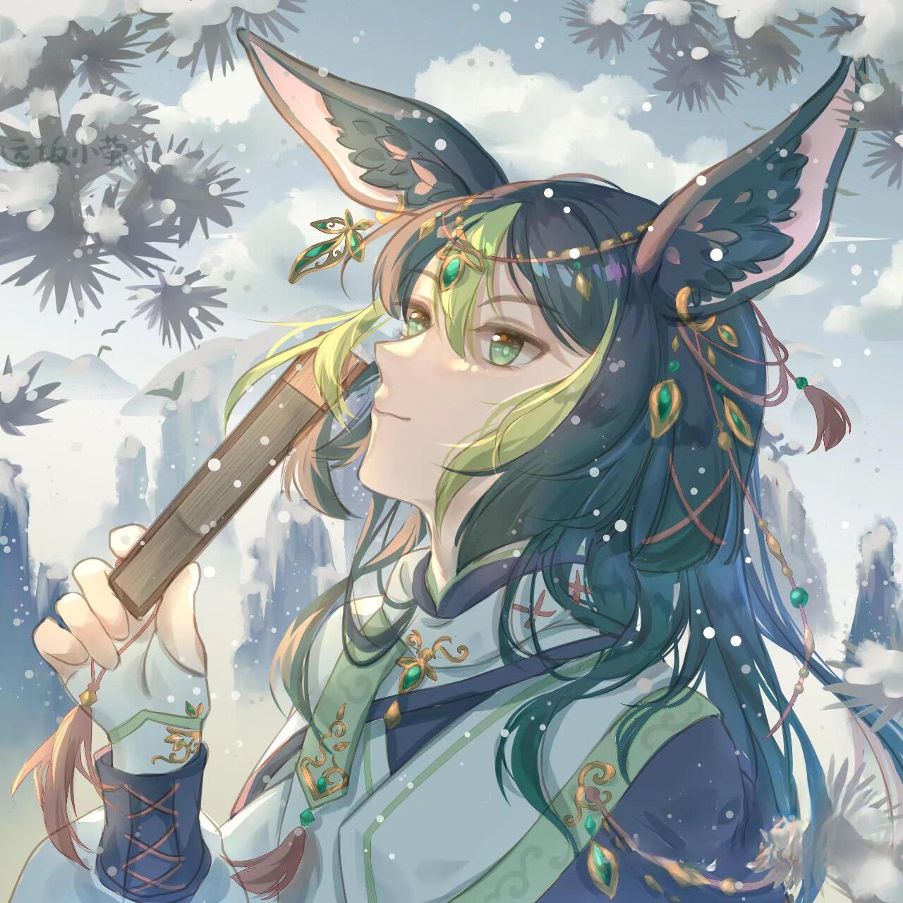 原神头像 原画师:运坂小萤 我跑来更新啦