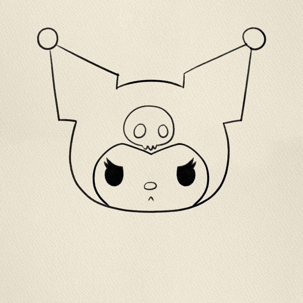 库洛米简笔画‖(30) #简笔画教程# #简笔画# #画个简笔画# #可爱简笔