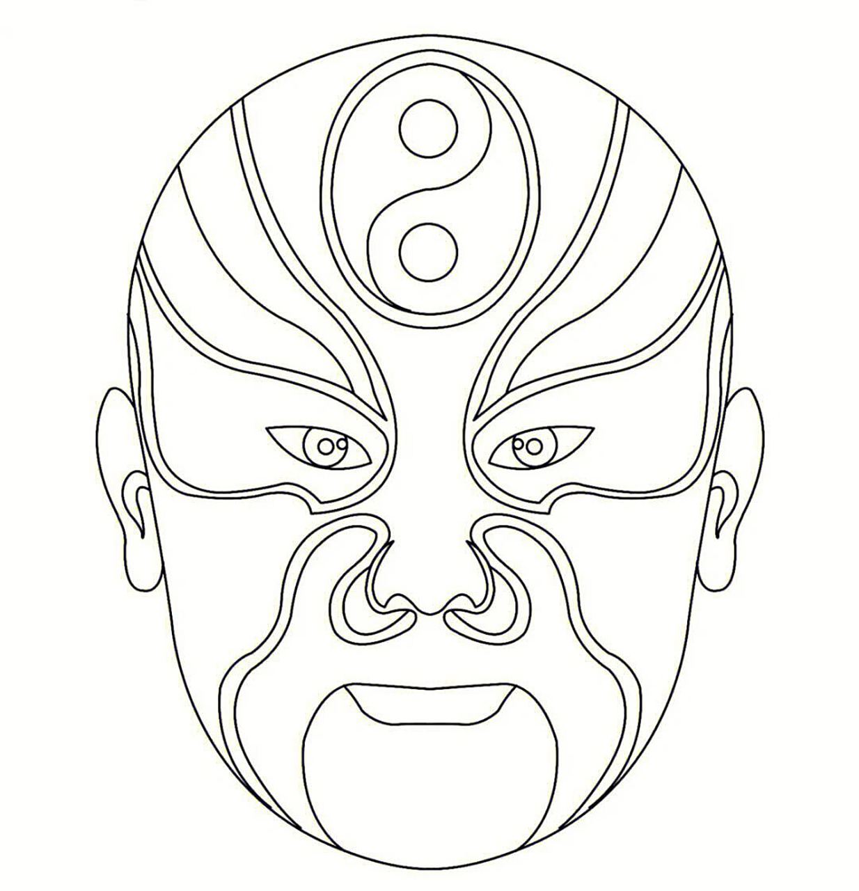 京剧脸谱 有素材可打印