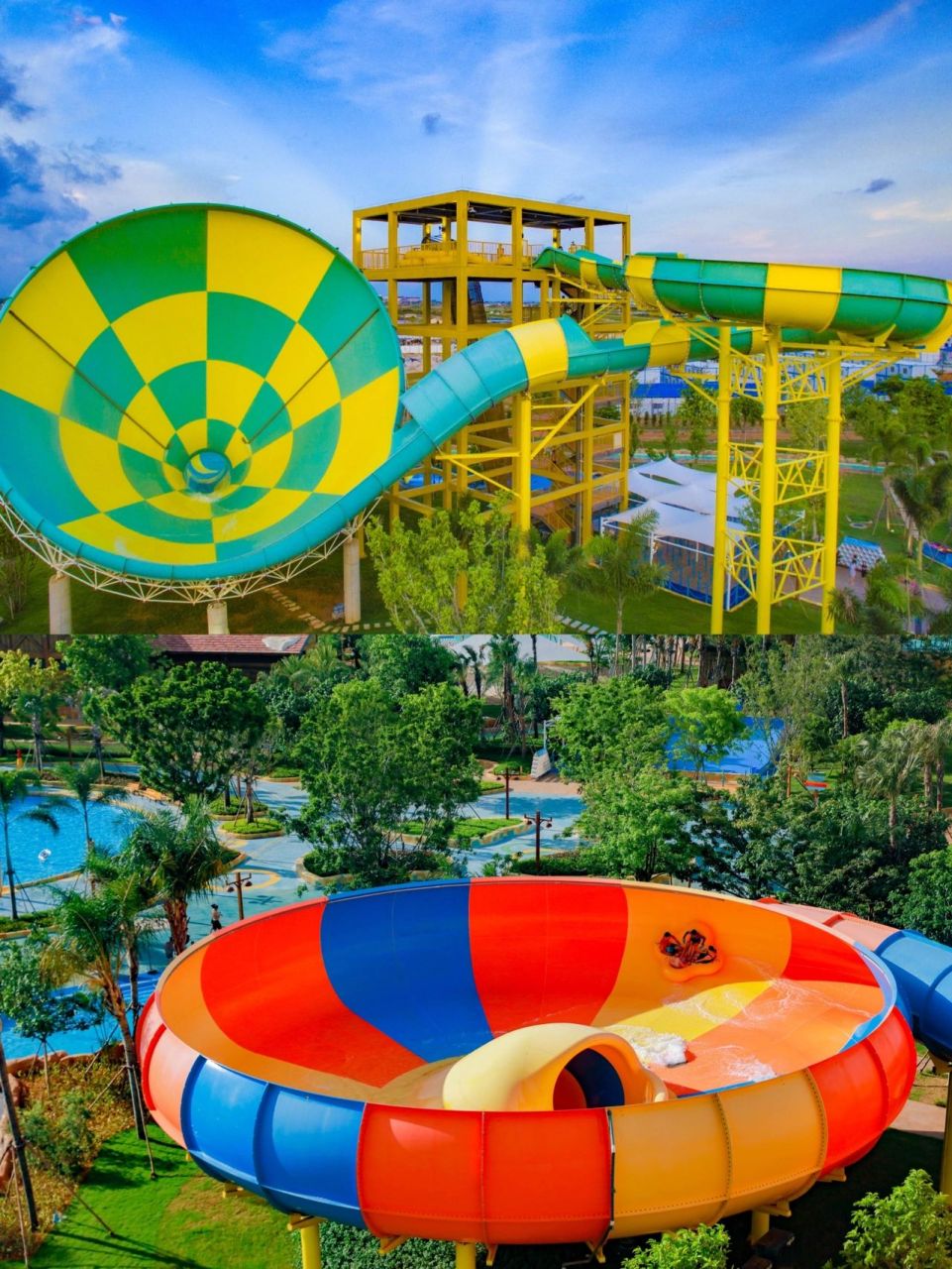 节假日期间和小伙伴们组队到了北海的银基水世界,从下午一直玩到了