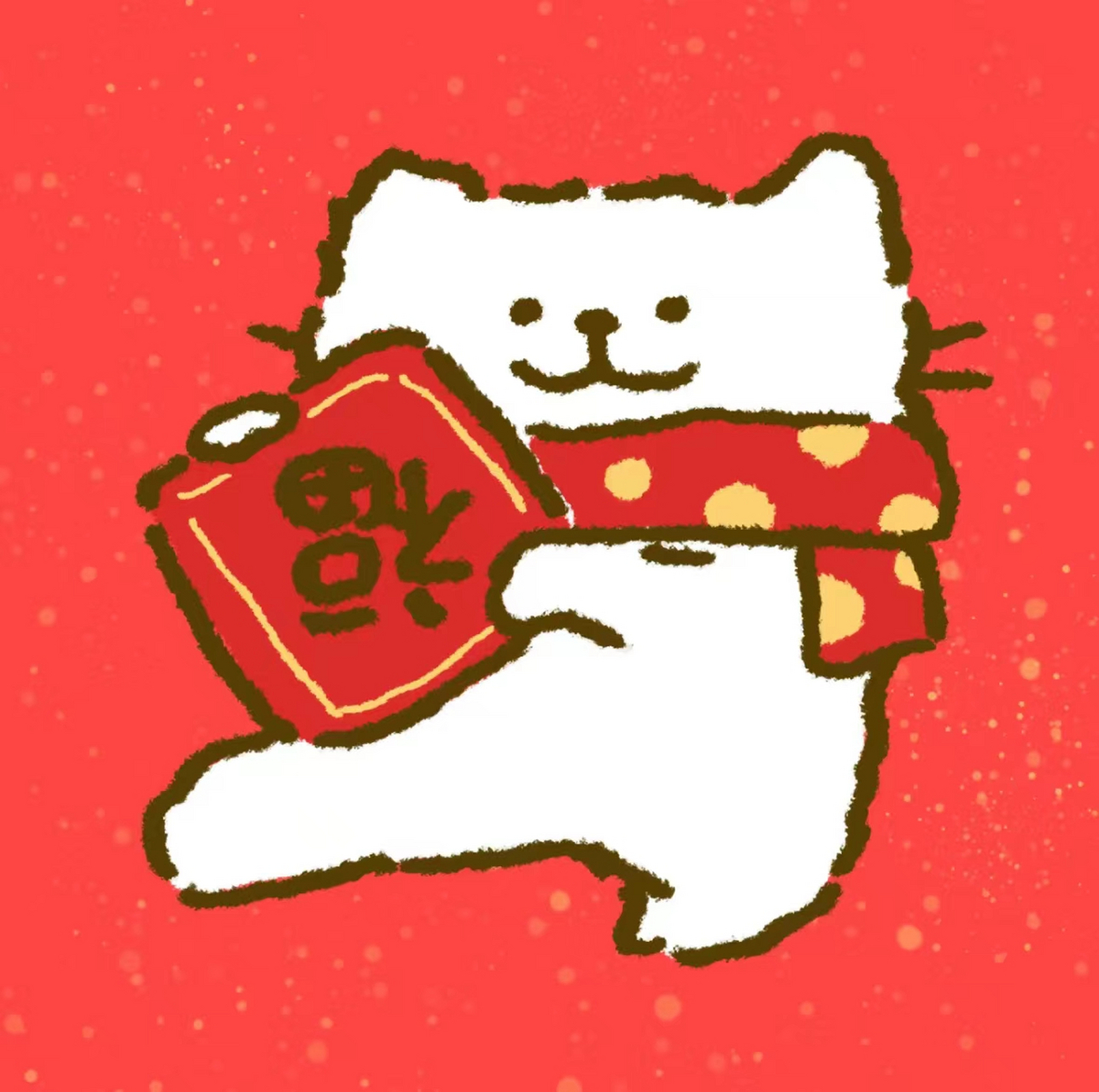 微信头像红色背景 喜庆红火寓意发财旺福!
