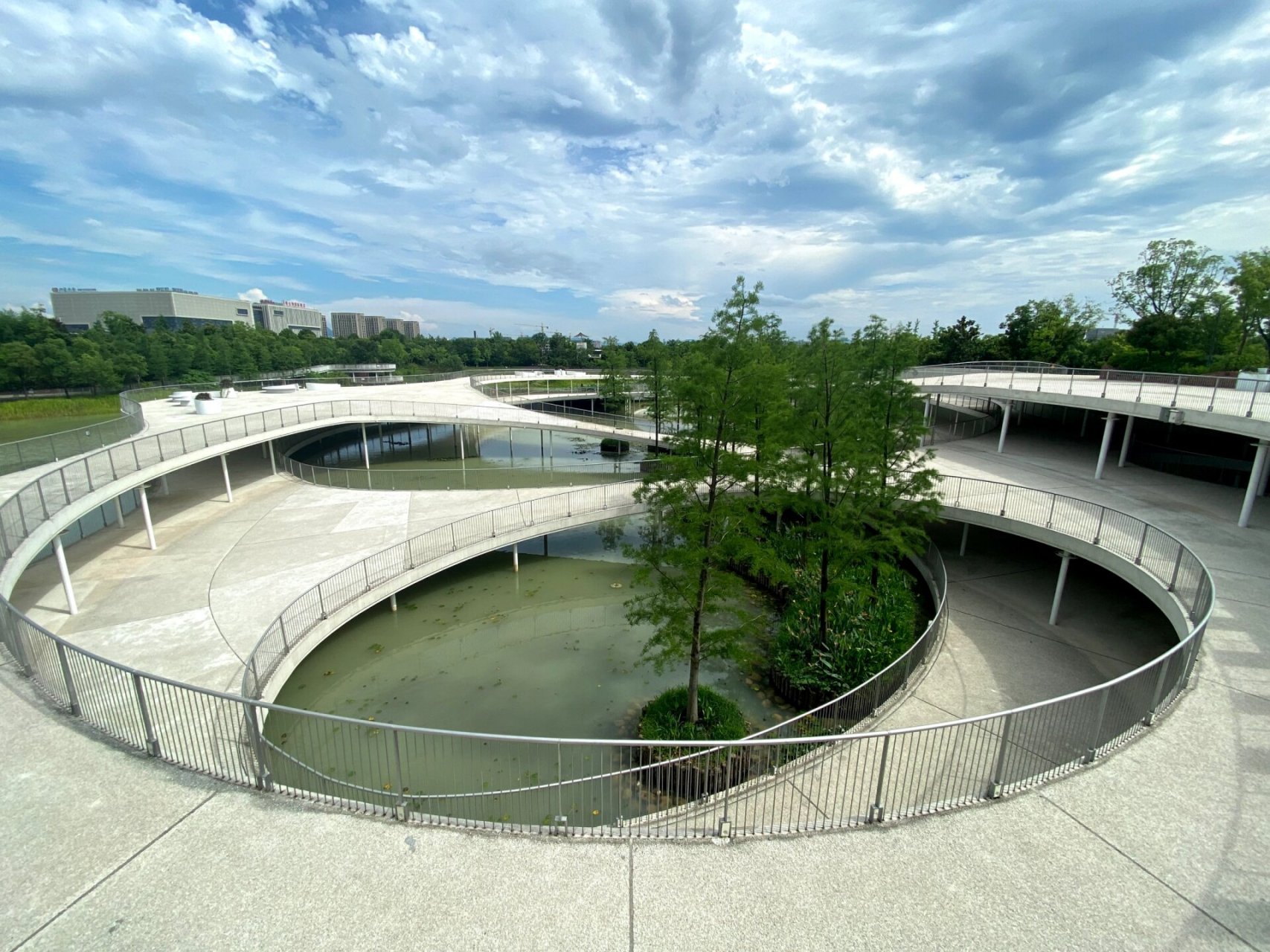 周末好去处——义乌横塘公园 趁着下午不下雨 去公园逛逛 粉色的荷花