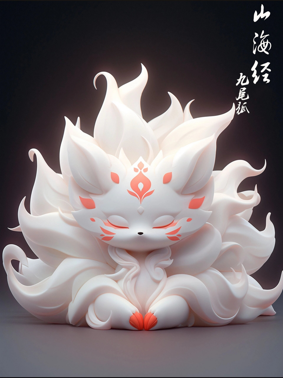 山海经系列|九尾狐 九尾狐是中国古代民间传说中灵物,出自《山海经》.