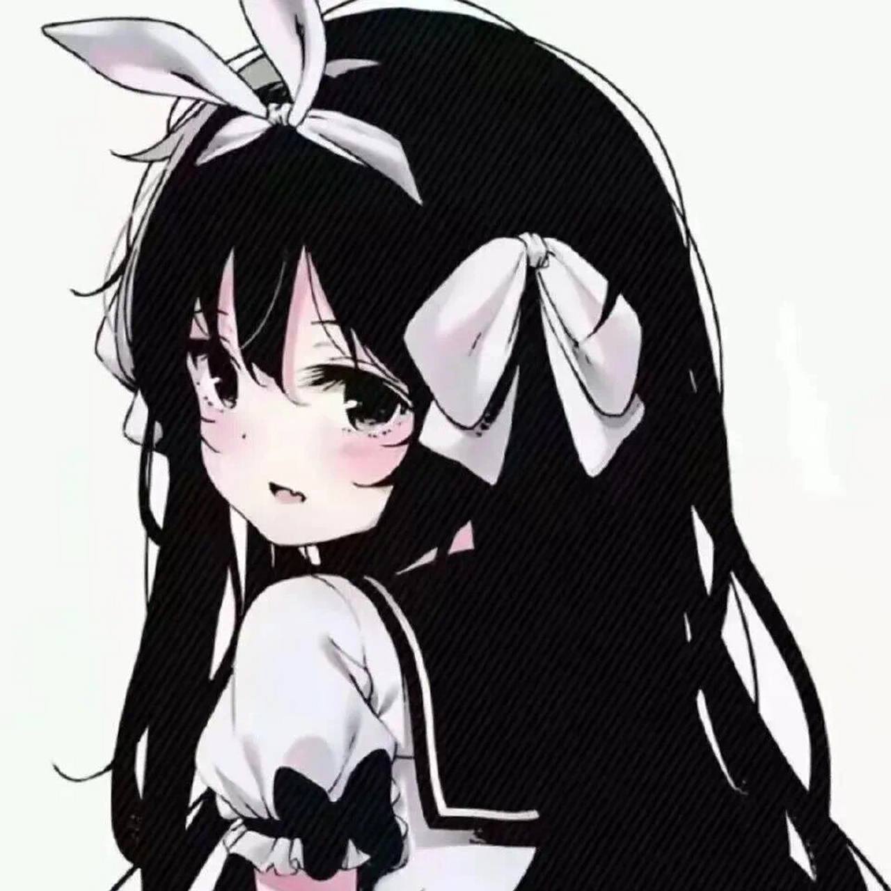 黑白系动漫女生头像 11.15丨姐妹们,你们要的头像来了,真的太可爱了.