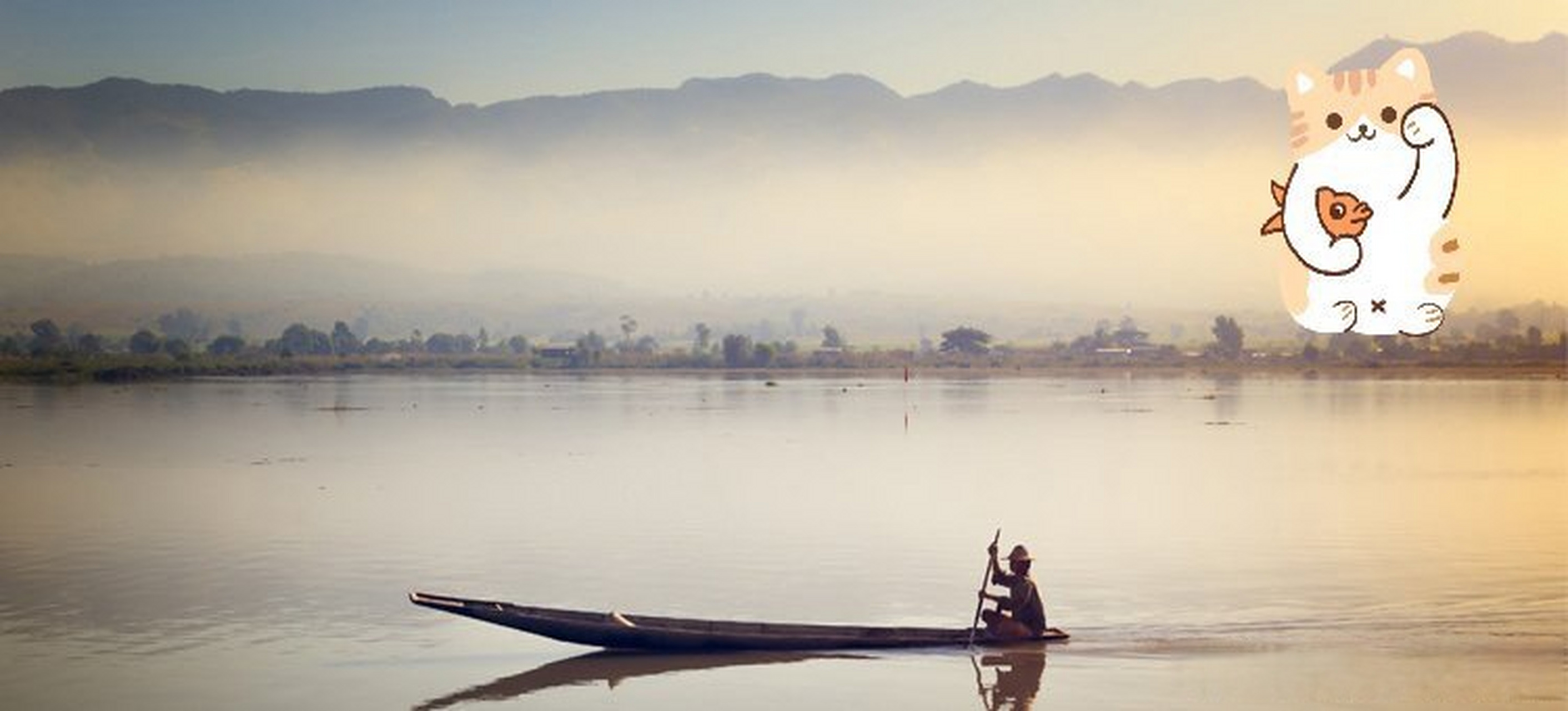 人生好意境,好山好水中. 我有一小舟,畅游山水间. #冒个泡
