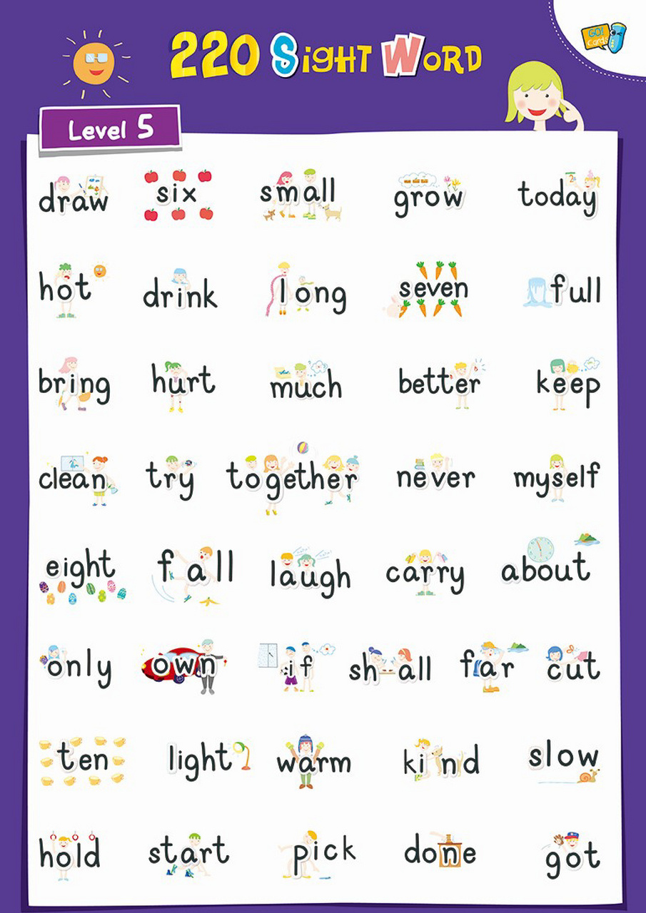 阅读启蒙必学高频词sight words 220个  🉑️下载⏬保存 点赞