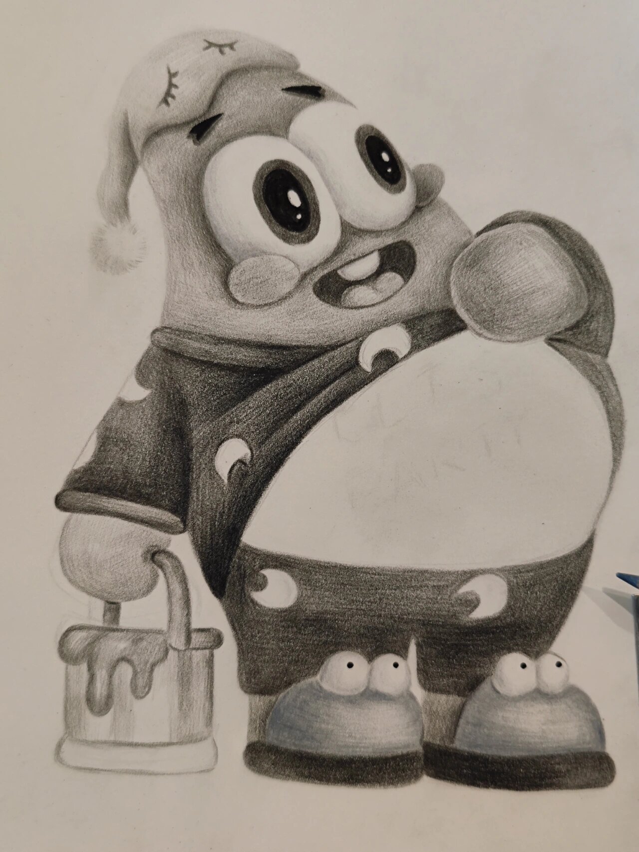 素描一只派大星