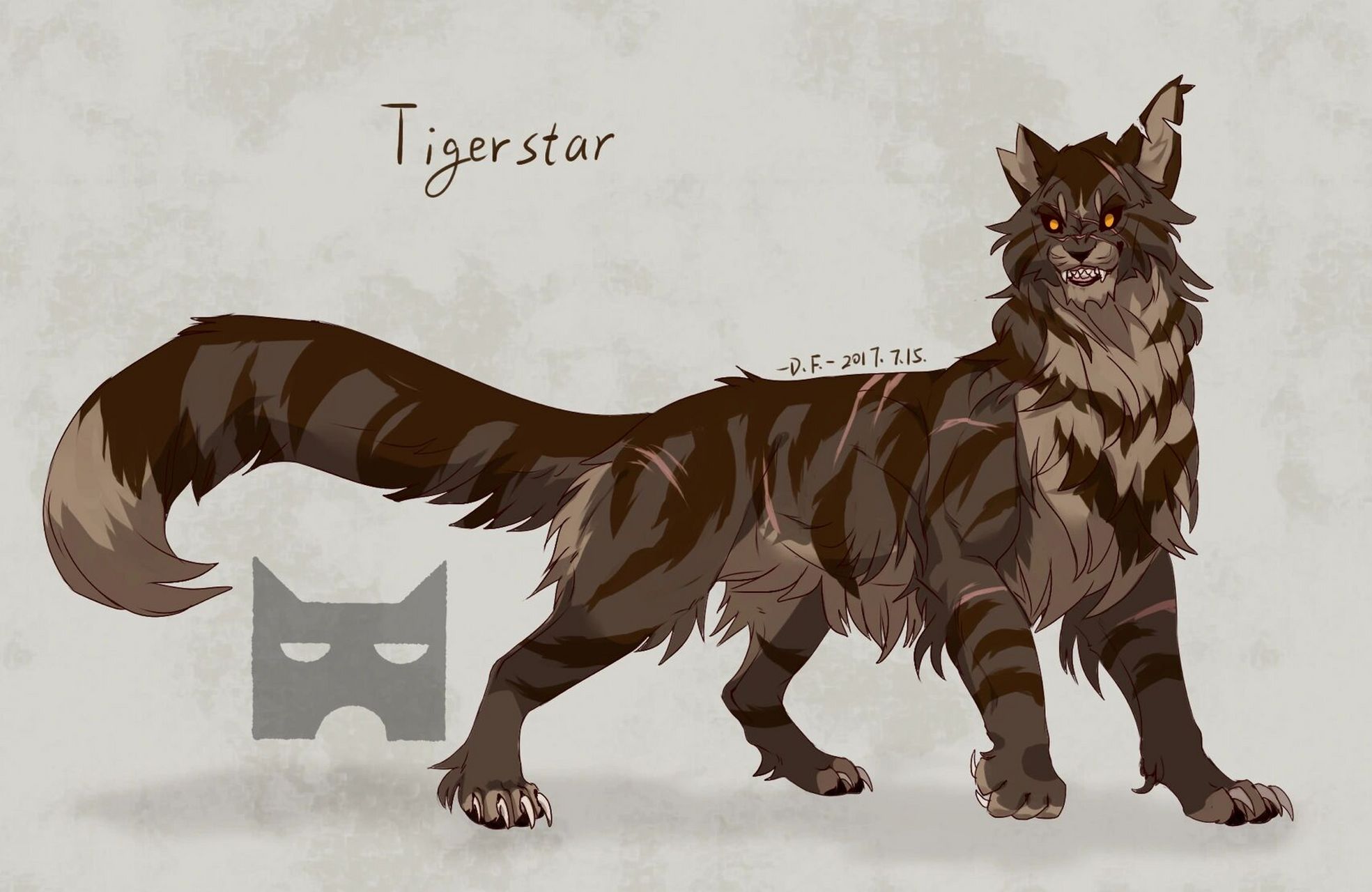 猫武士虎星 虎星初版,是目前最满意的一版,希望第三版能超过他 	 此图