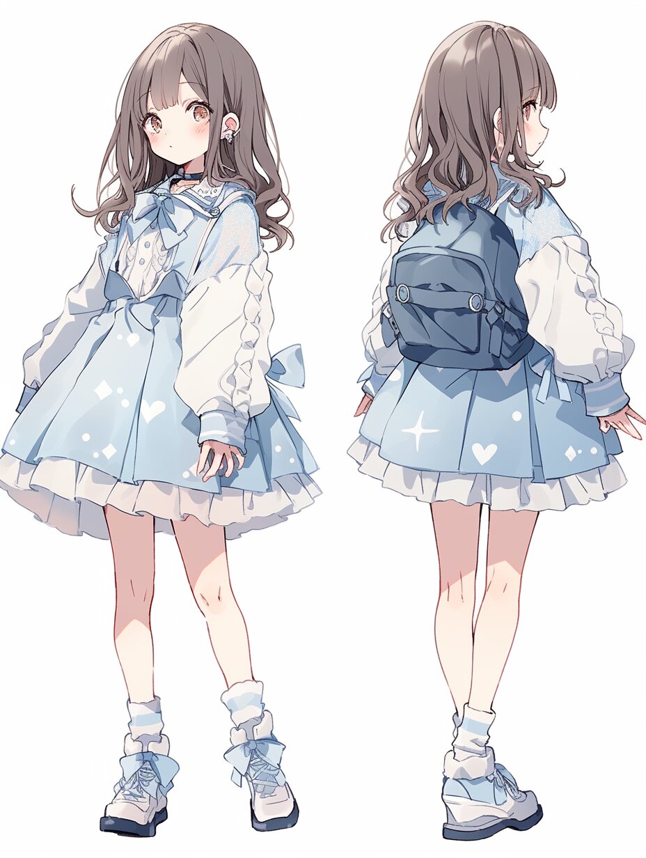 角色设计 可爱裙子