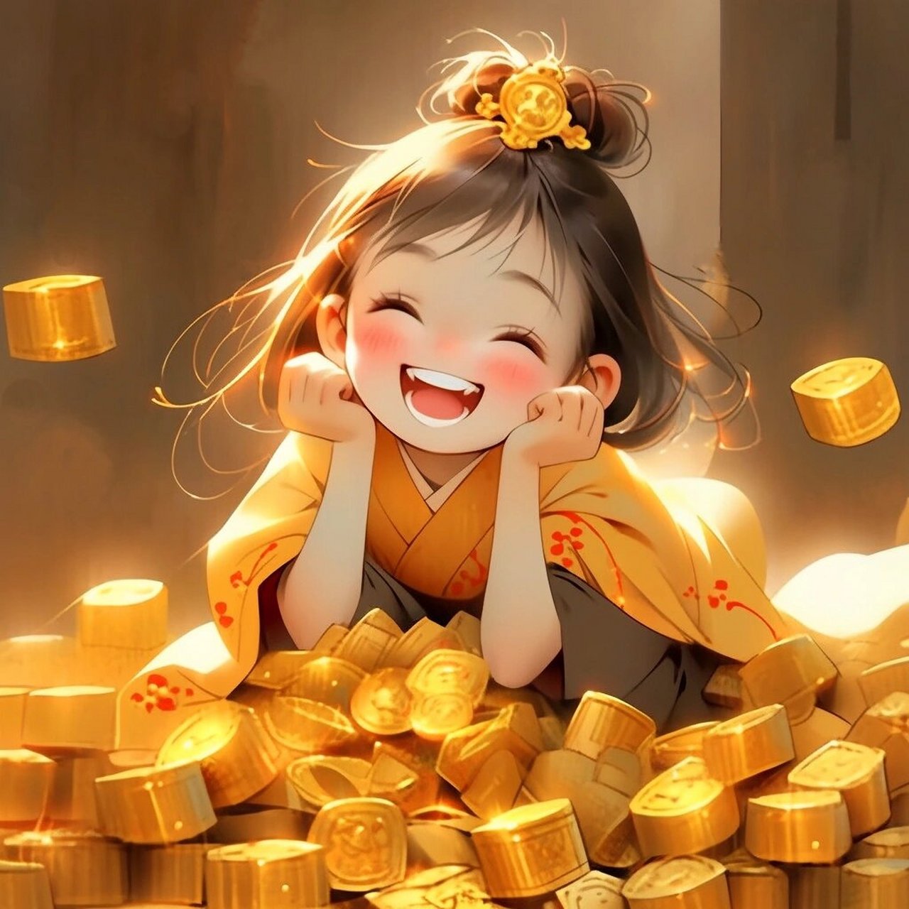 招财头像/薪水涨起来,钱包鼓起来,发发发