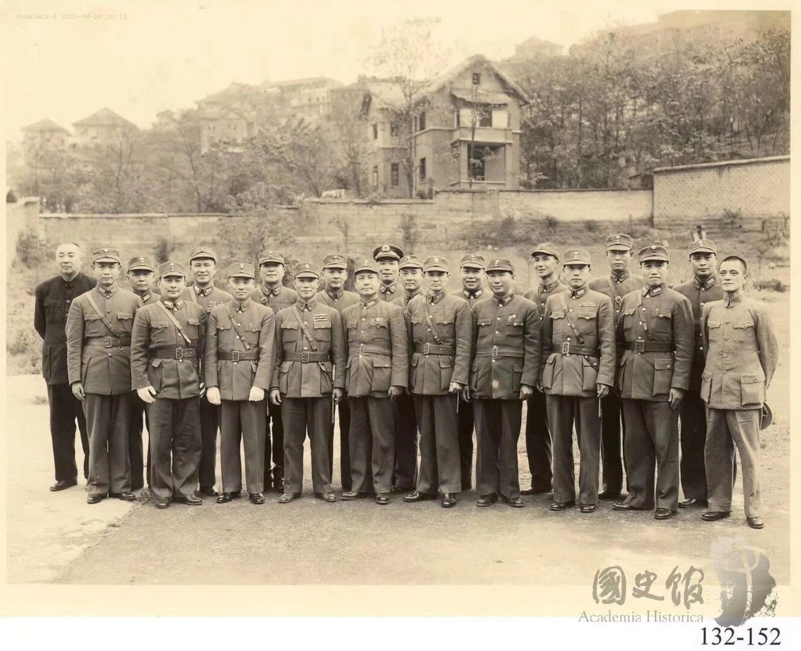 国军将领合照 抗战时期的国军将领合照,其中有白崇禧,陈诚.