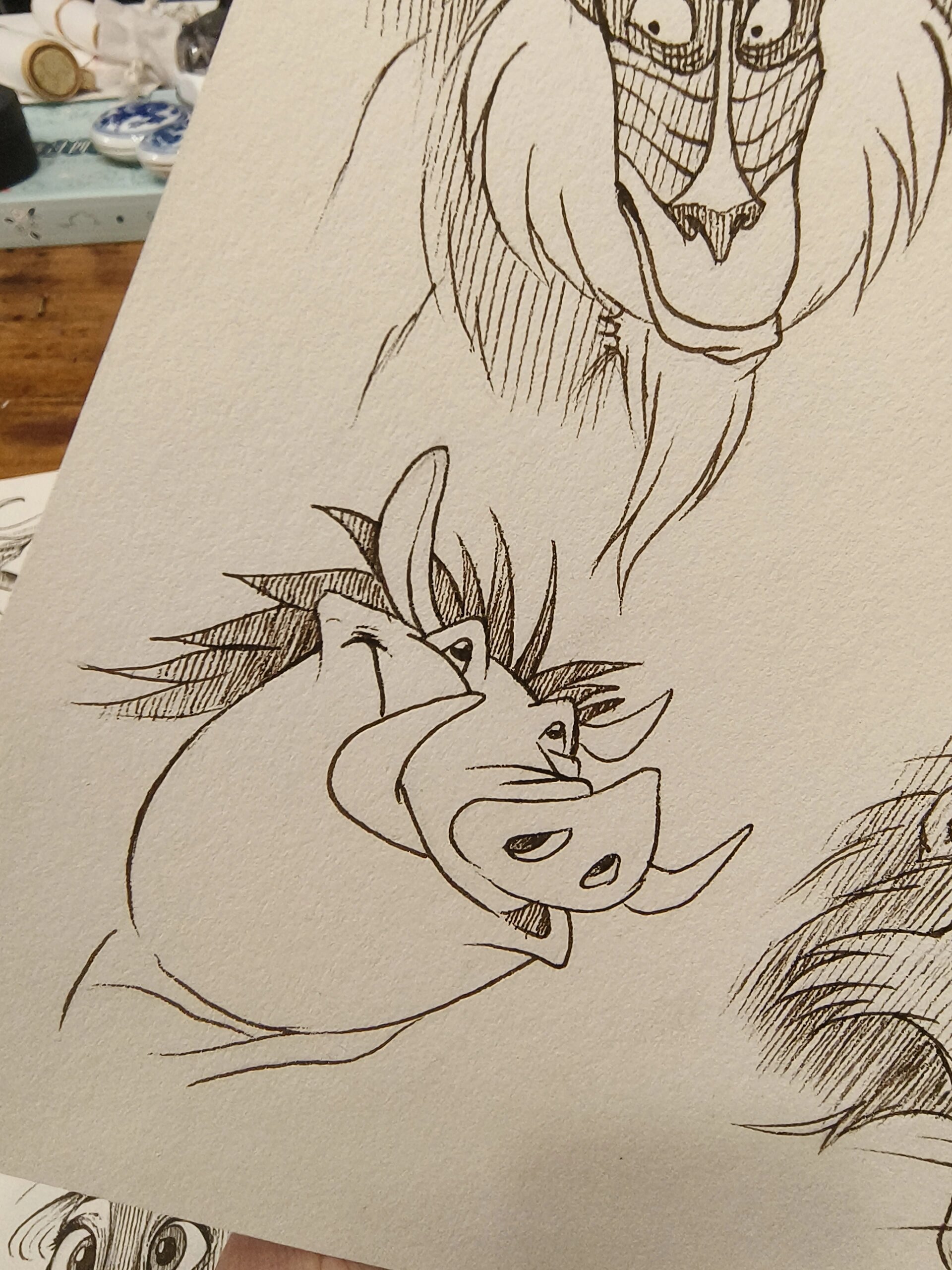 手绘74狮子王‖简笔画 狮子王来啦