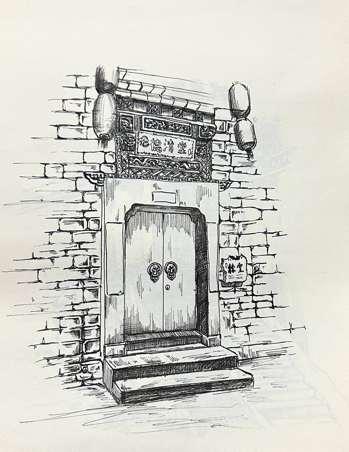 风景写生丨婺源李坑风景速写