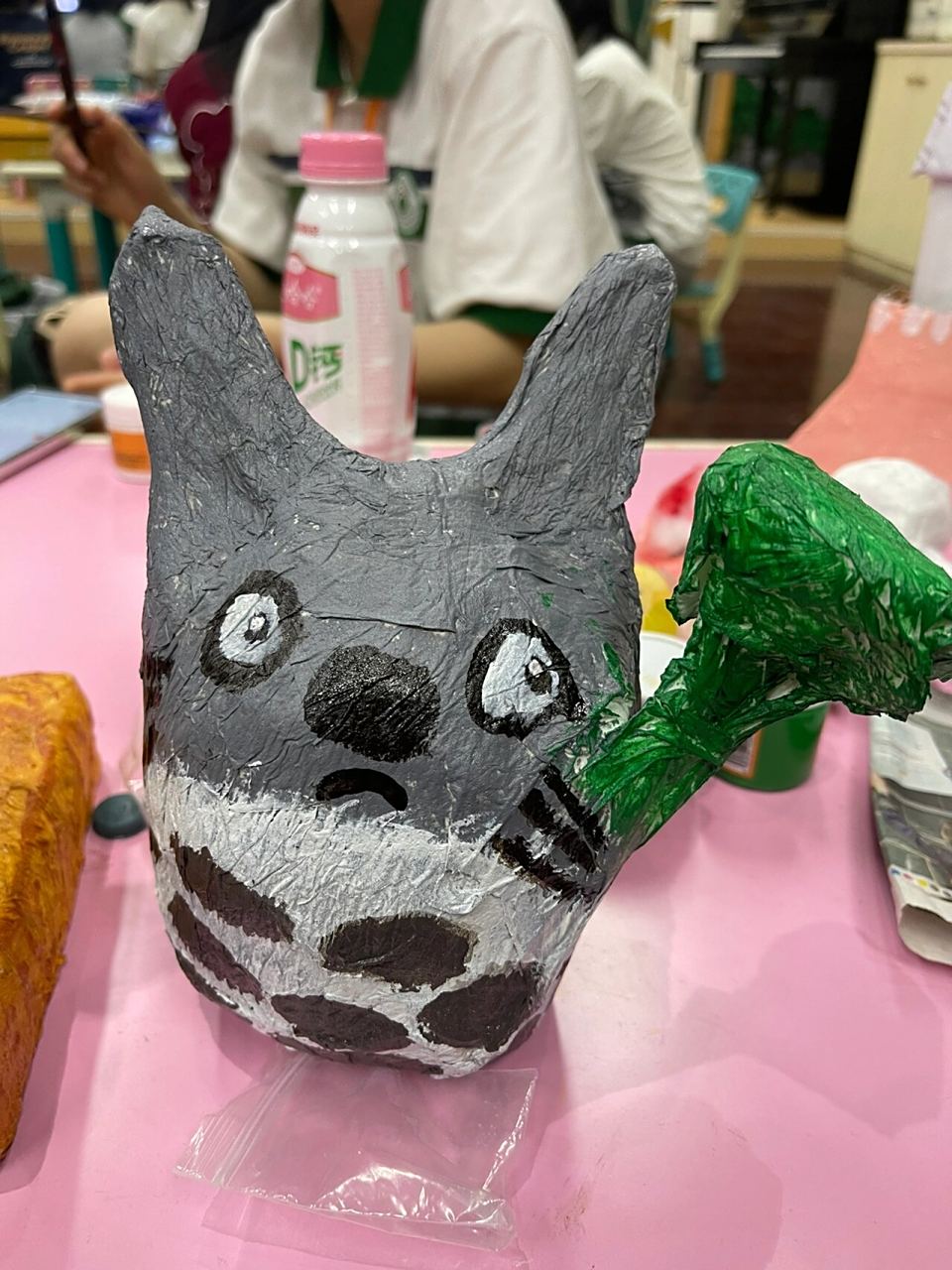 做的创意手工作品哦 幼儿园里也经常用到的🌿 其实相对来说很简单