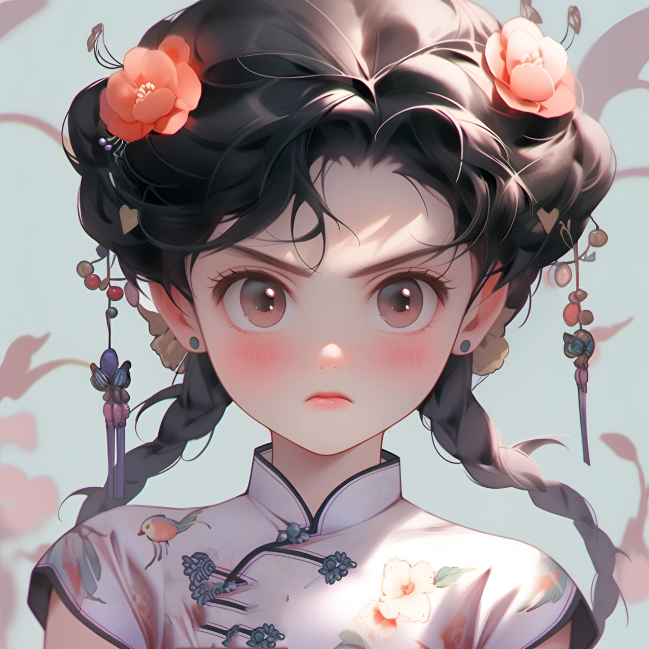 生气哄不好的那种/女生头像