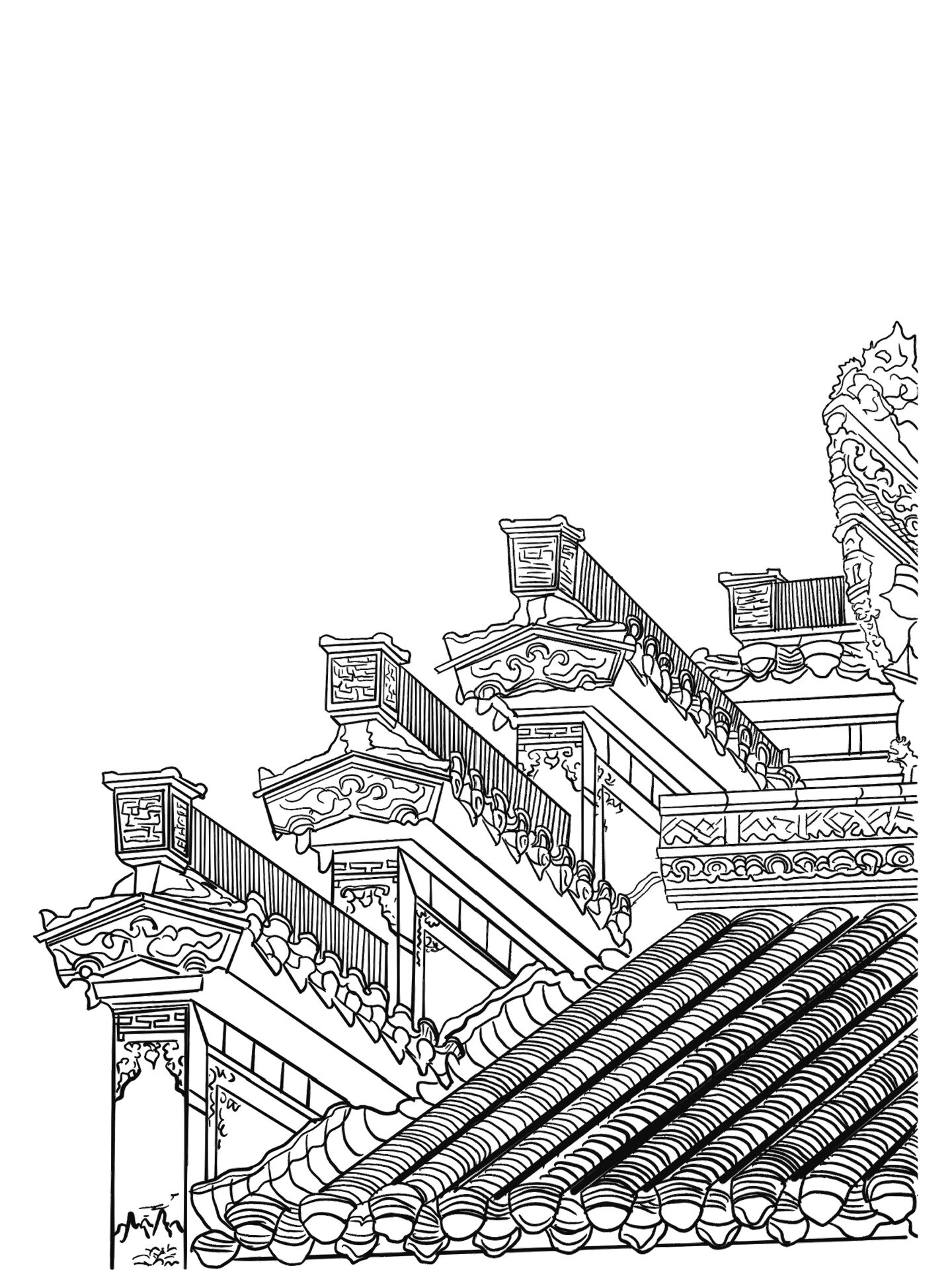 徽派建筑——马头墙结构样式抄绘 11566明代徽派建筑在用材,结构