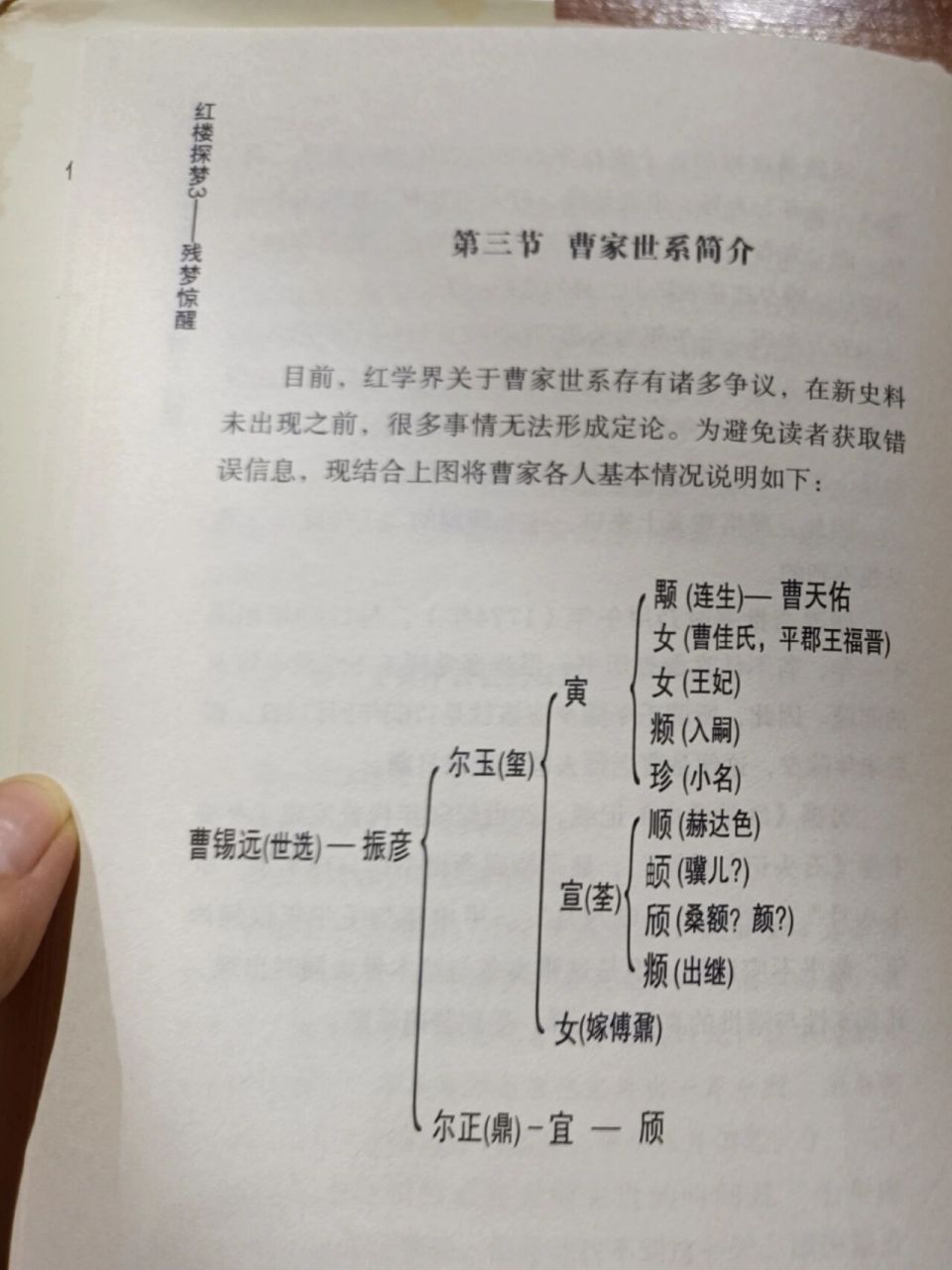 看曹家家谱吧 曹雪芹的来历如何? 这是一种猜测 感兴趣的来讨论讨论吧