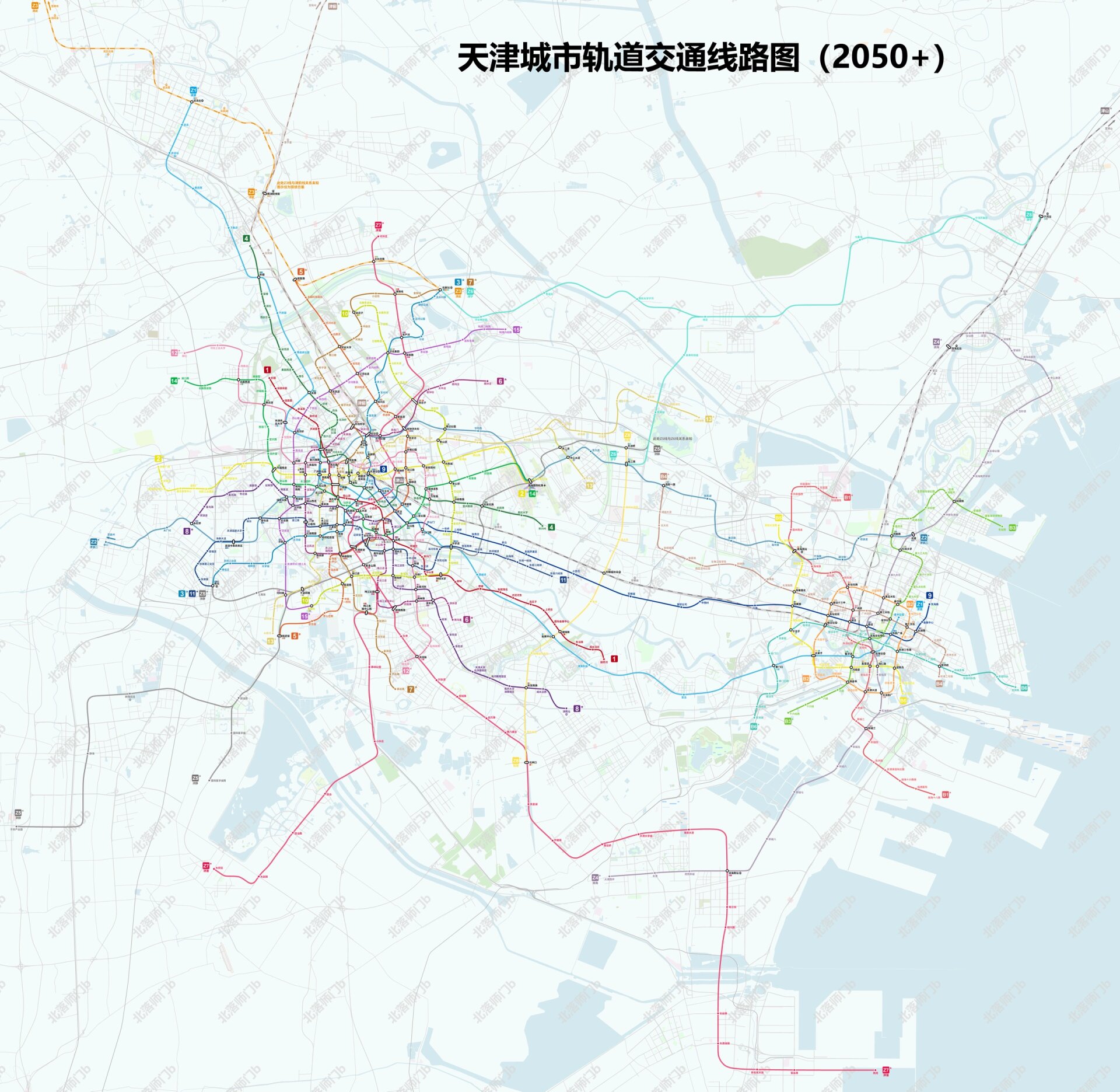 2030天津地铁规划图图片