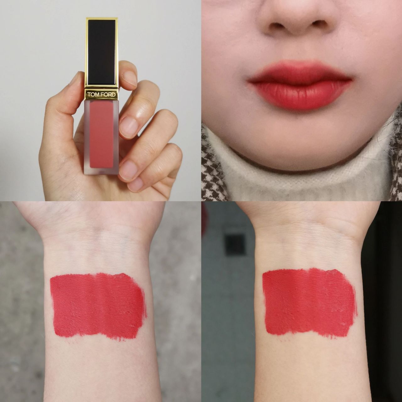 tf唇釉129质地绝了 tf唇釉129欢愉 	 质地超级舒服,上嘴没有存在感,很