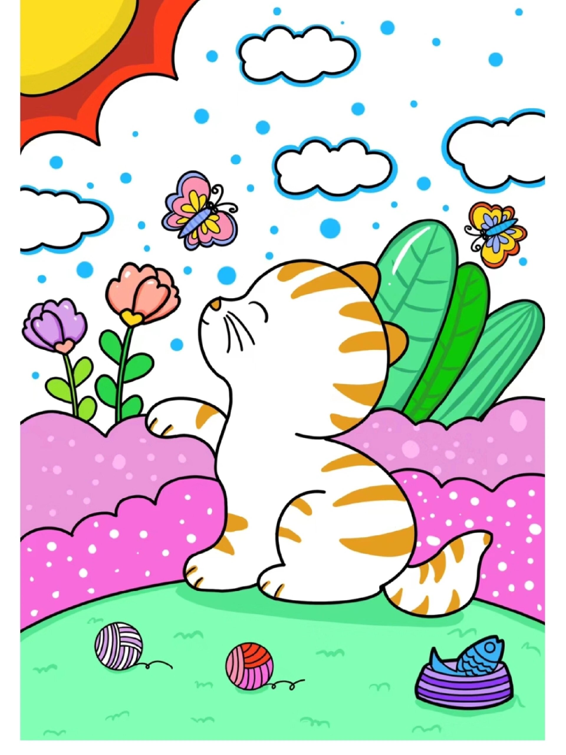 简笔画教程分享《小猫咪》