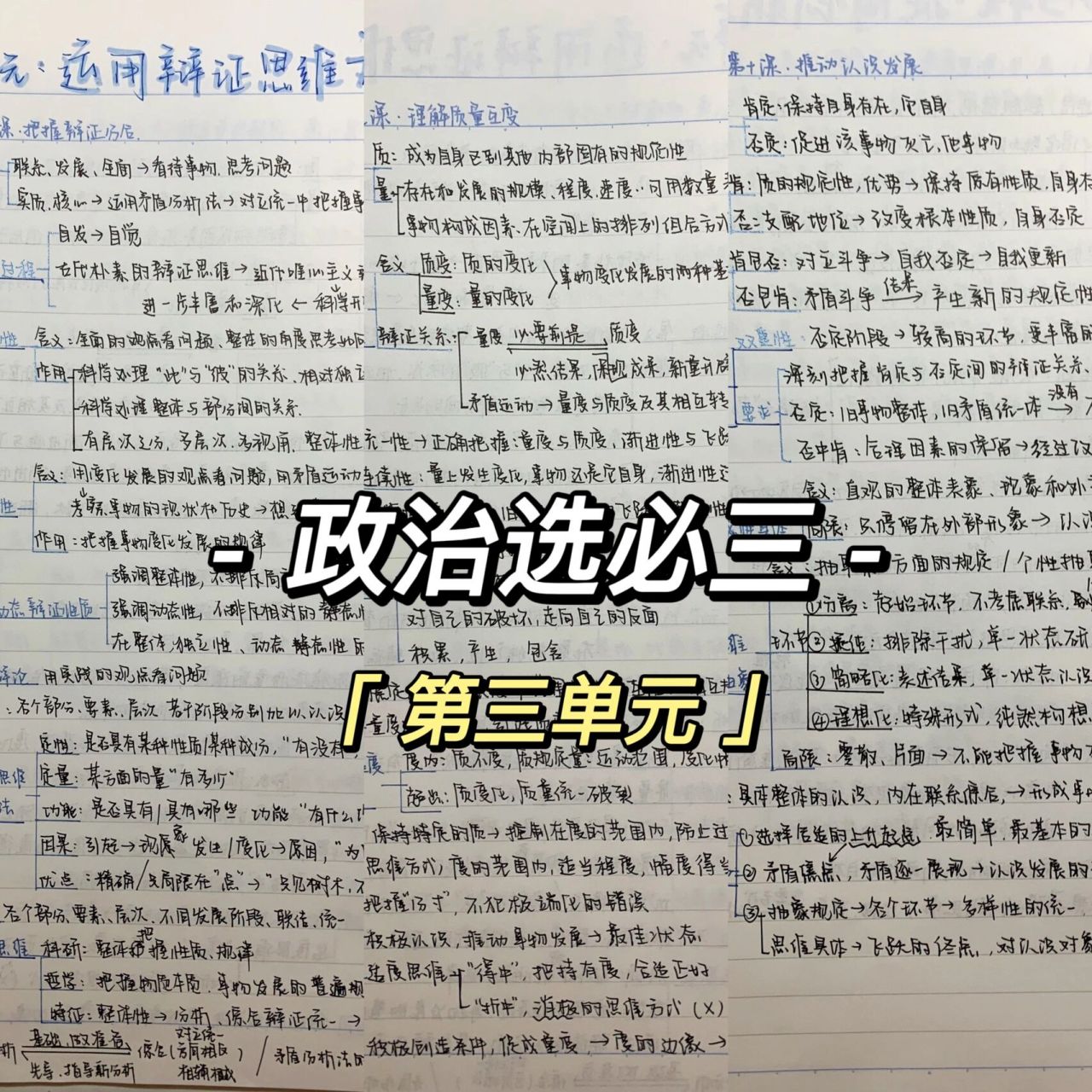 高中政治 | 选必三第三单元思维导图 第三单元 | 运用辩证思维方法 第