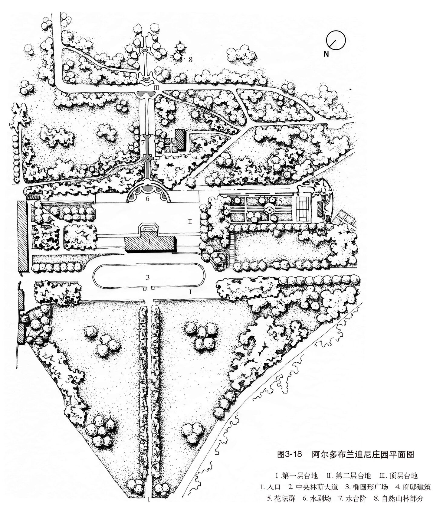 凡尔赛宫苑布局图片