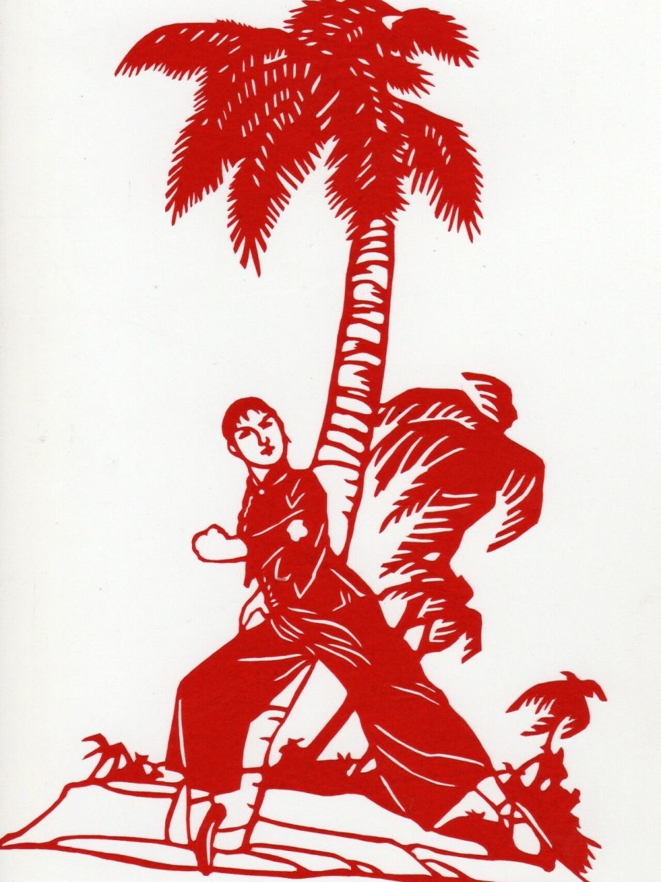 剪纸.红色娘子军.