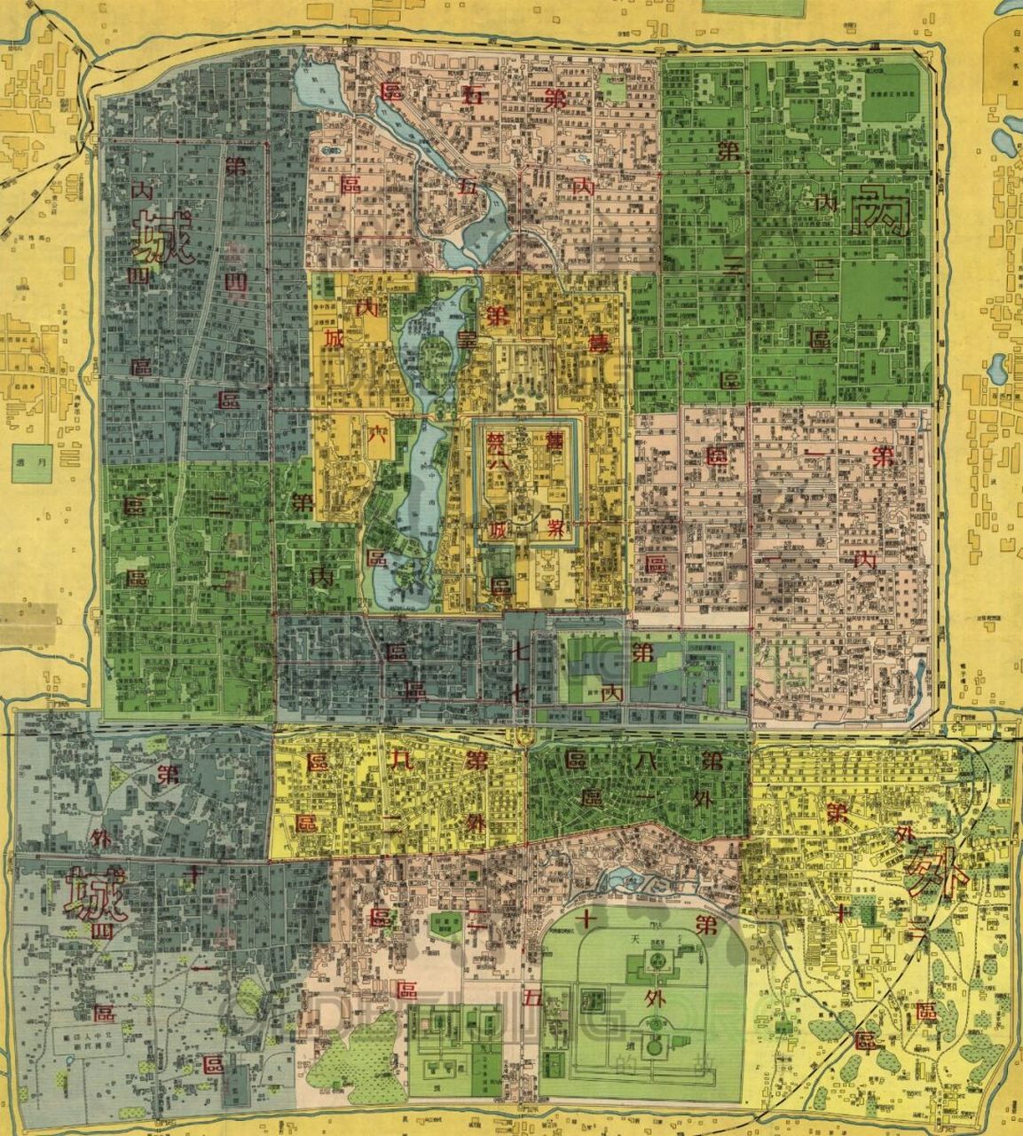 1952年老北京地图