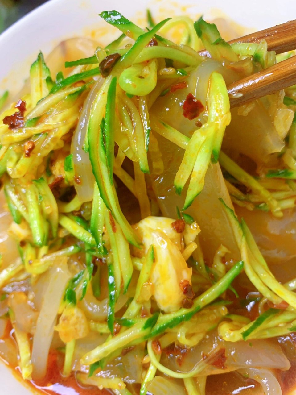 99夏季解暑凉菜,嘎嘎好吃的东北大拉皮99 6015炎热夏天的快手